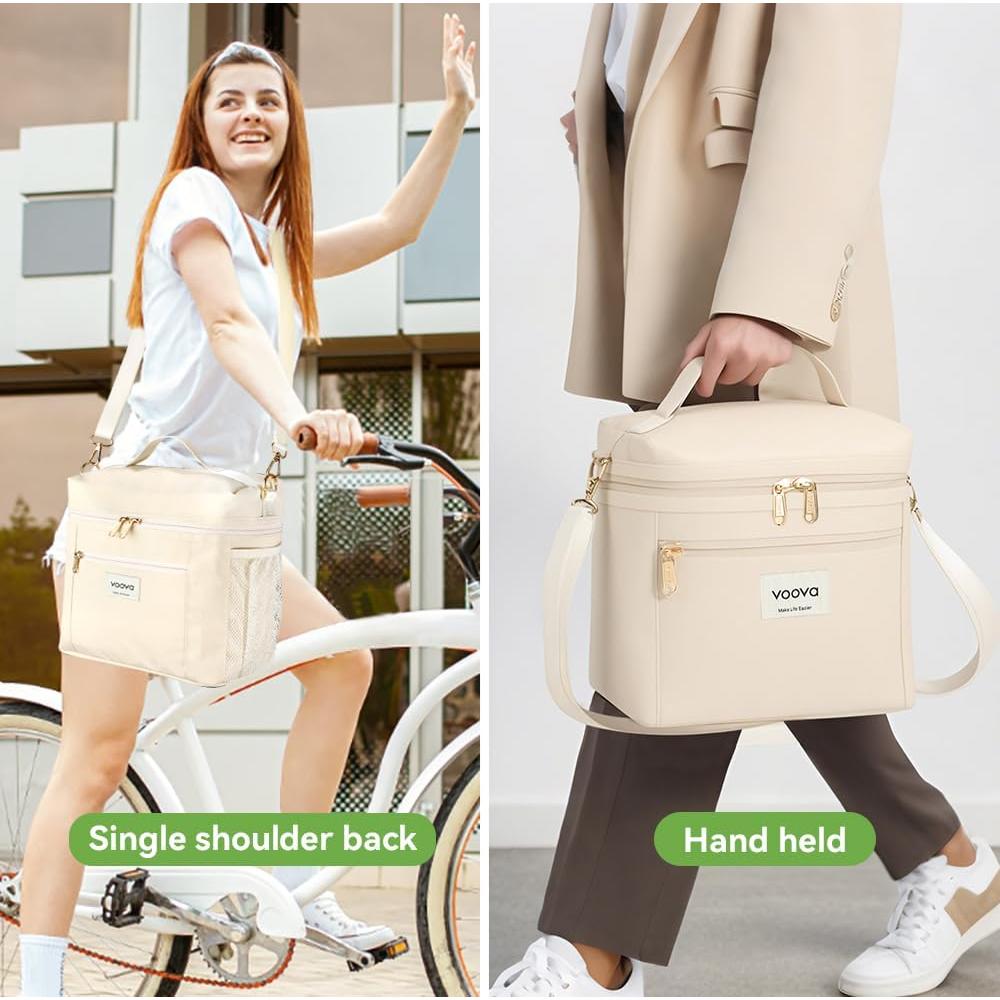 Caja Térmica Apilable Voova de Acero Inoxidable 1.53L Beige