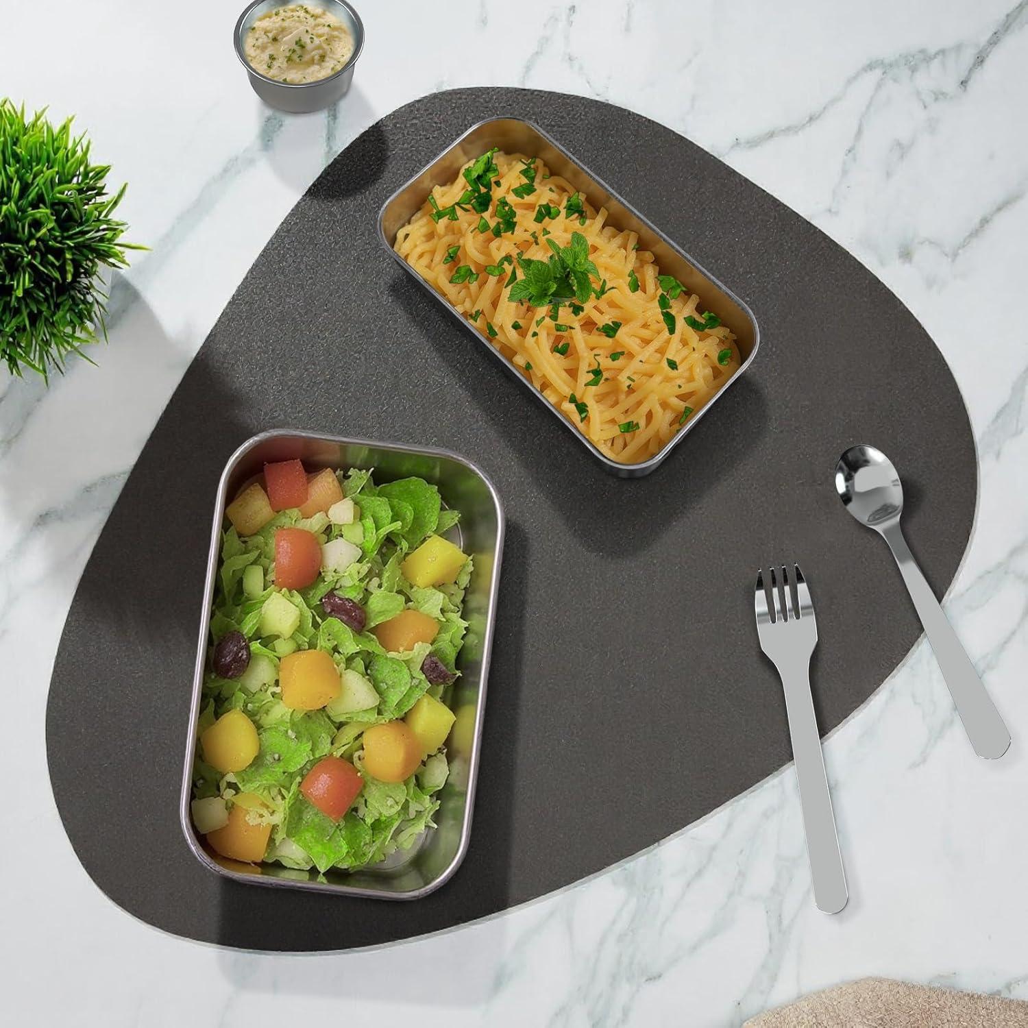 Caja Bento Acero Inoxidable Bakpoco 1600ml Doble Capa Apta Microondas