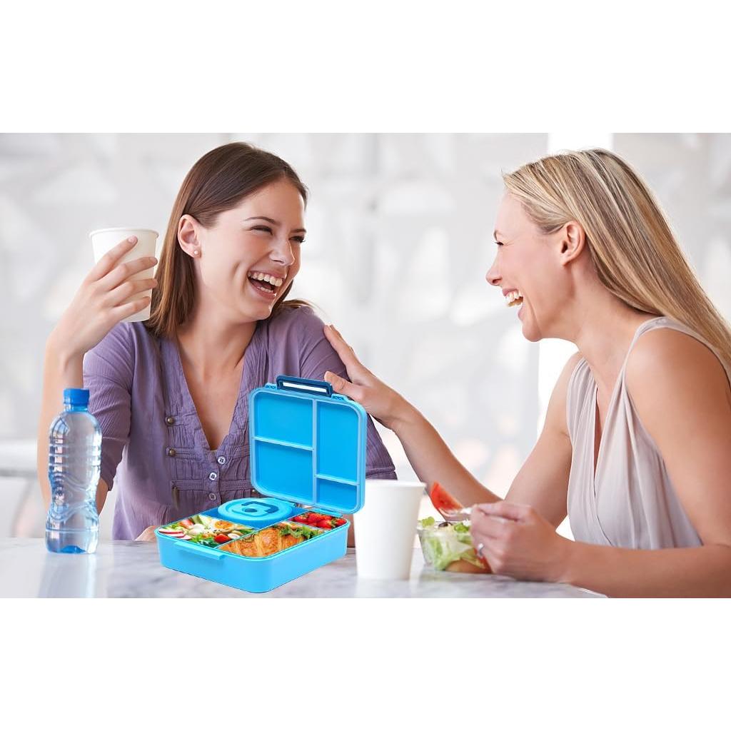 Caja Bento Ielek para Almuerzo 1600ml - 4 Compartimentos Aislada