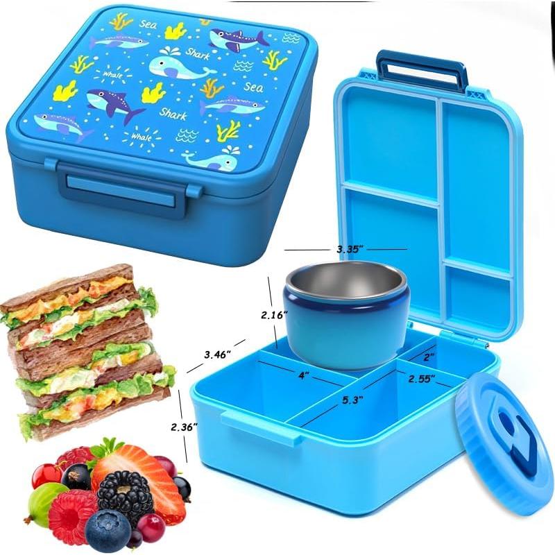 Caja Bento Ielek para Almuerzo 1600ml - 4 Compartimentos Aislada