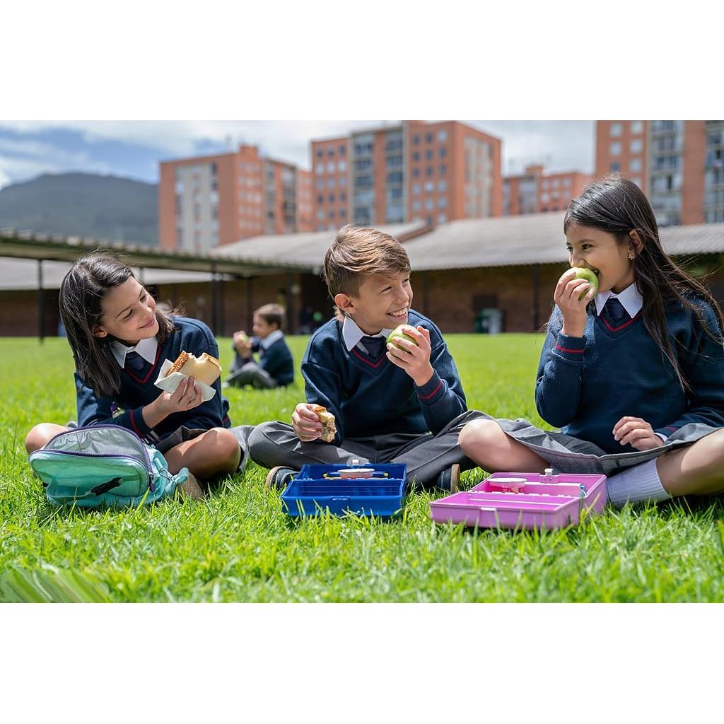 Caja Bento Ielek para Almuerzo 1600ml - 4 Compartimentos Aislada