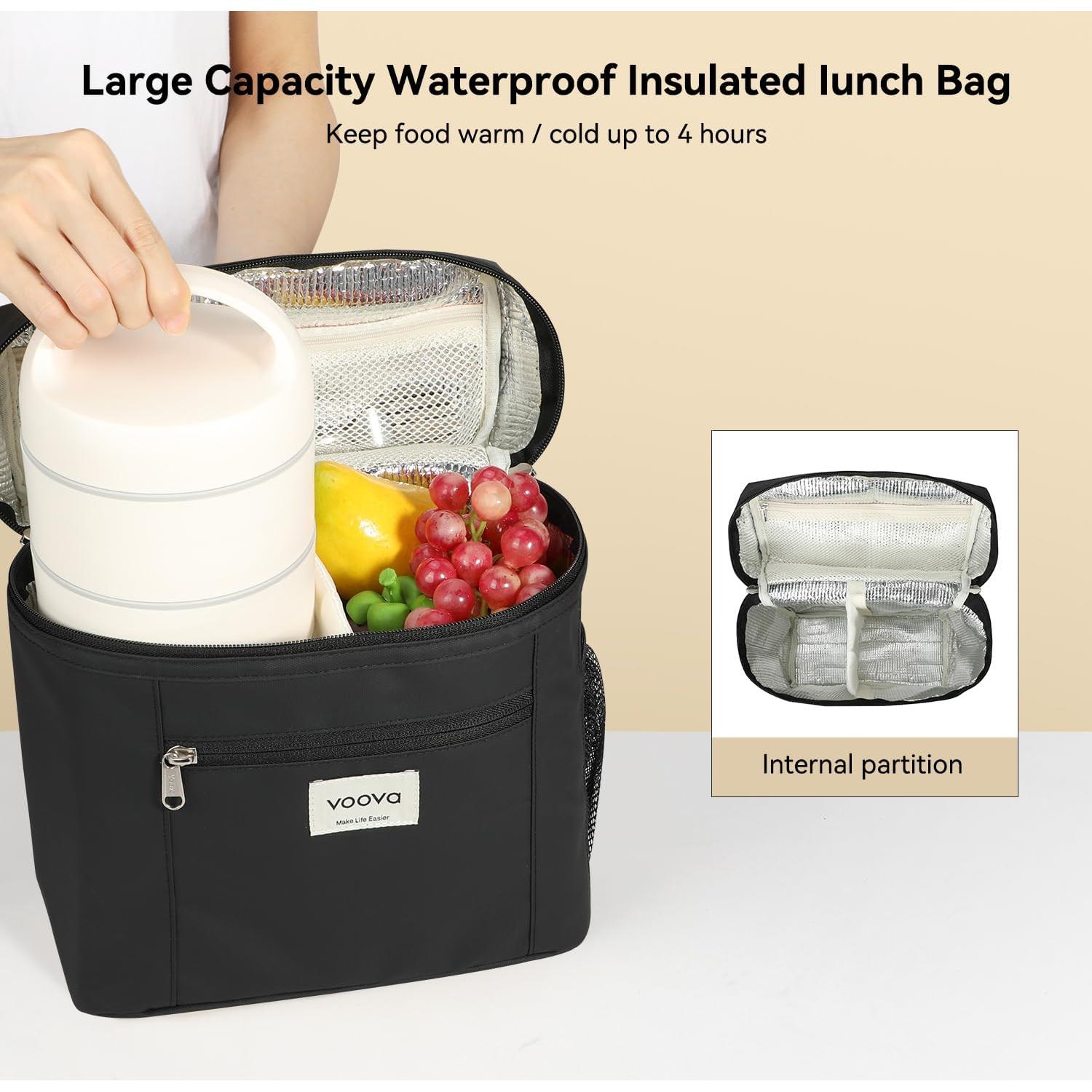 Caja Térmica Apilable Voova de Acero Inoxidable 1.6L