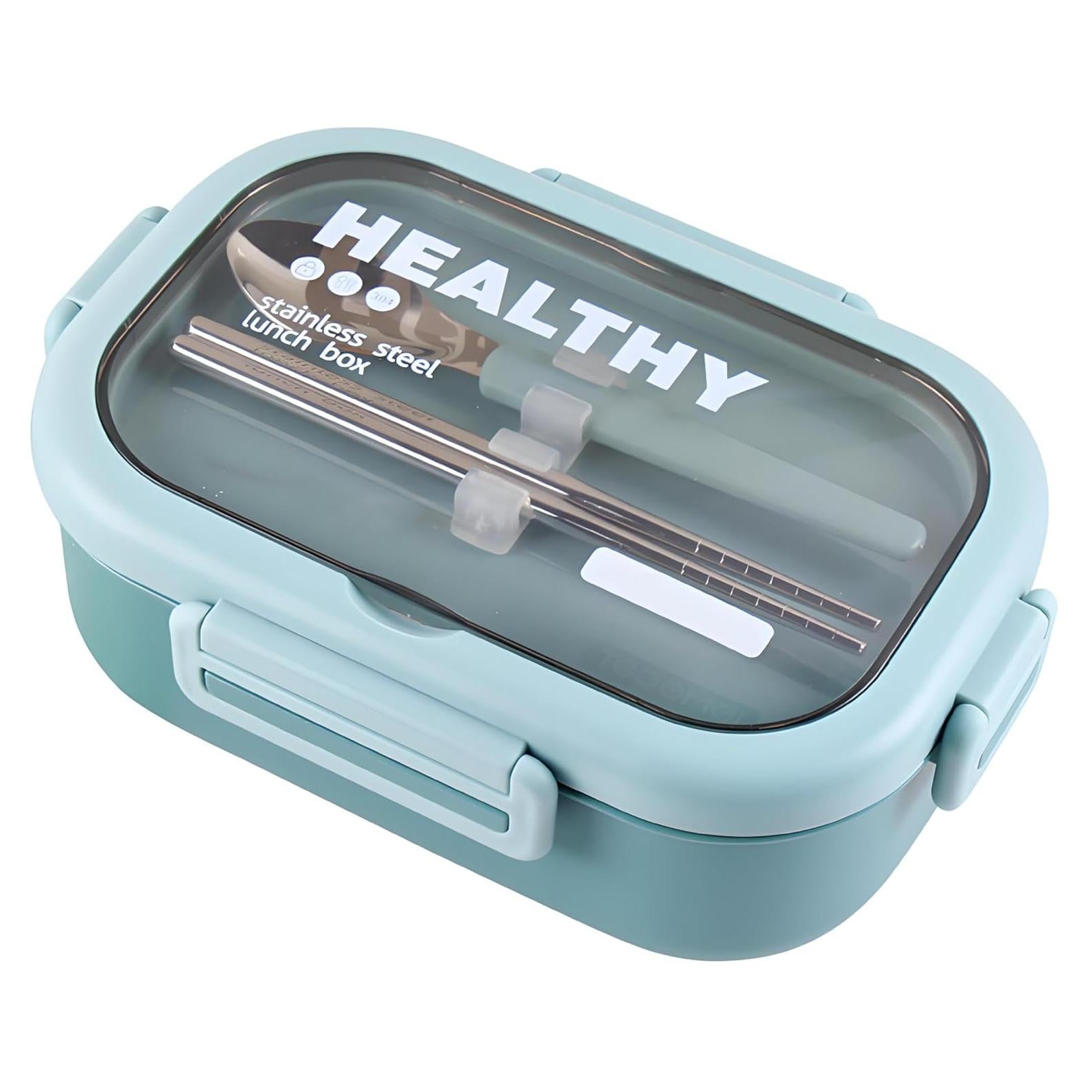 Caja de Almuerzo Ausenzup de Acero Inoxidable 850ml Verde