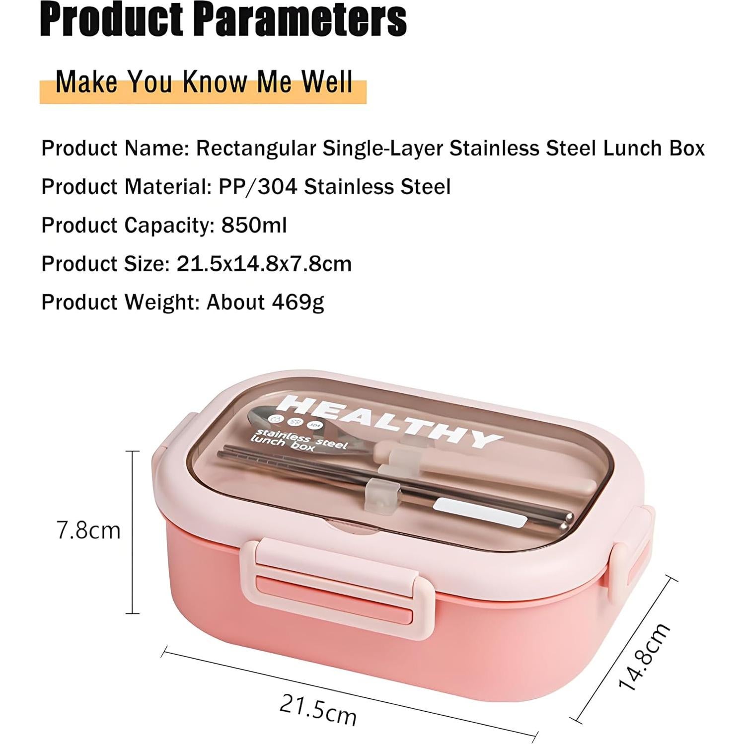 Caja de Almuerzo Ausenzup de Acero Inoxidable 850ml Verde