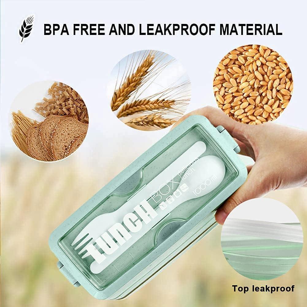 Kit de Caja Bento Apilable Iteryn - 3 Compartimentos, 900ml