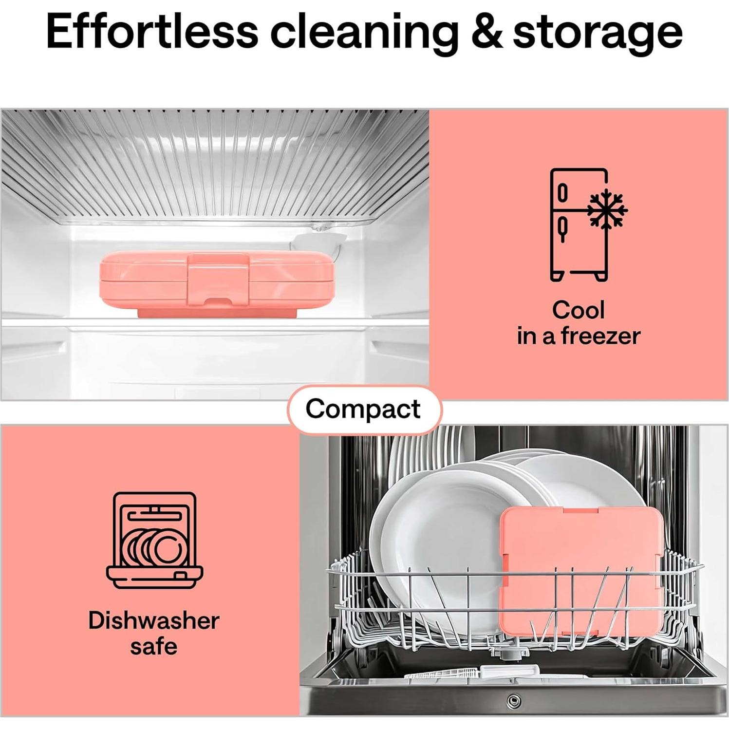 Caja Bento WONDER FAMILY Naranja 5 Compartimentos 690 ml