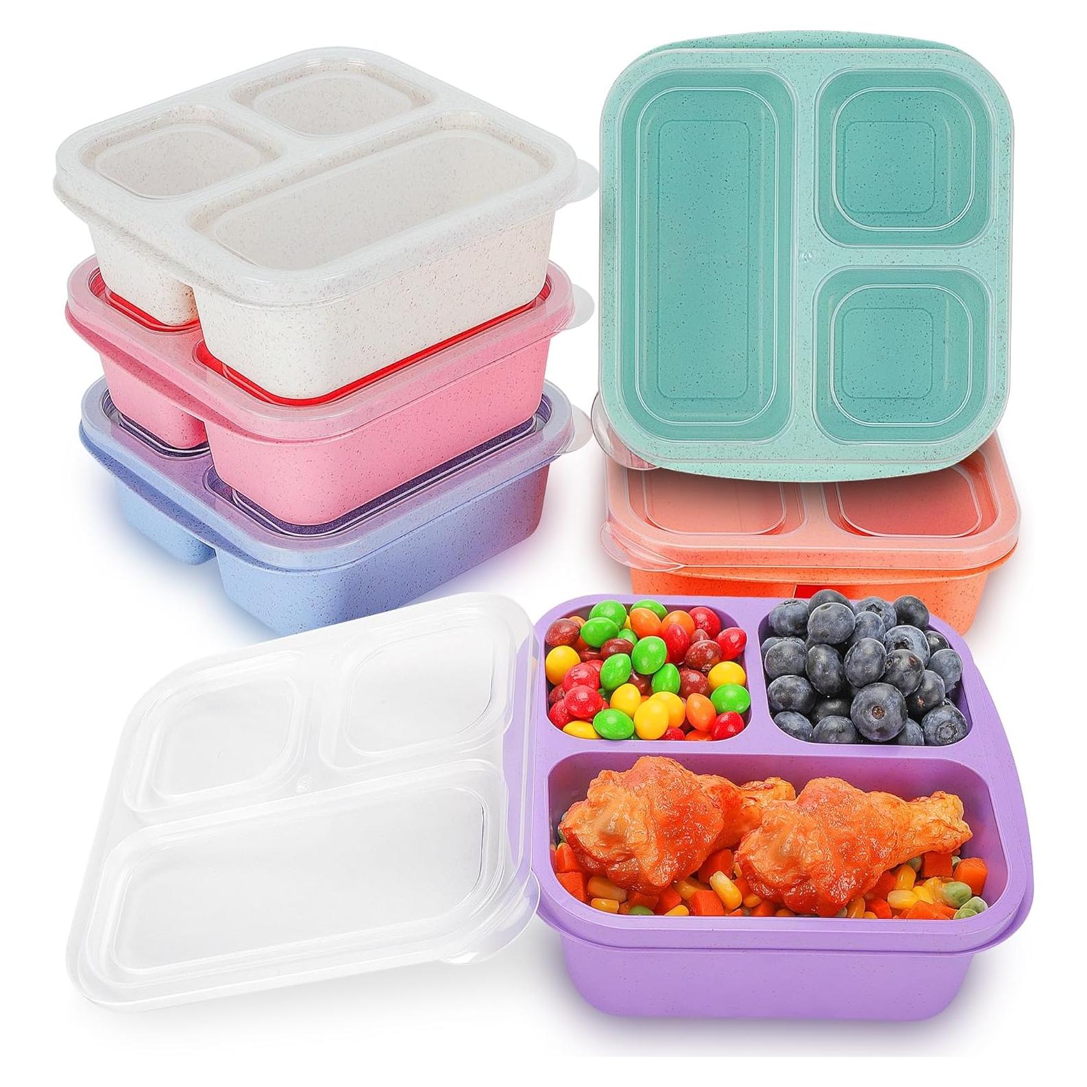 Caja Bento Reutilizable TOUWMX - 6 Contenedores 3 Compartimentos