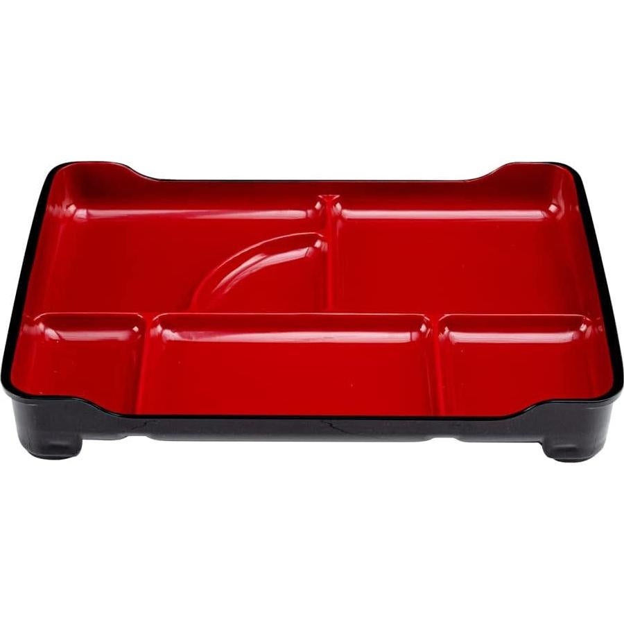 Plato Bento Restaurantware 5 Compartimentos 35.56x23.11cm Negro