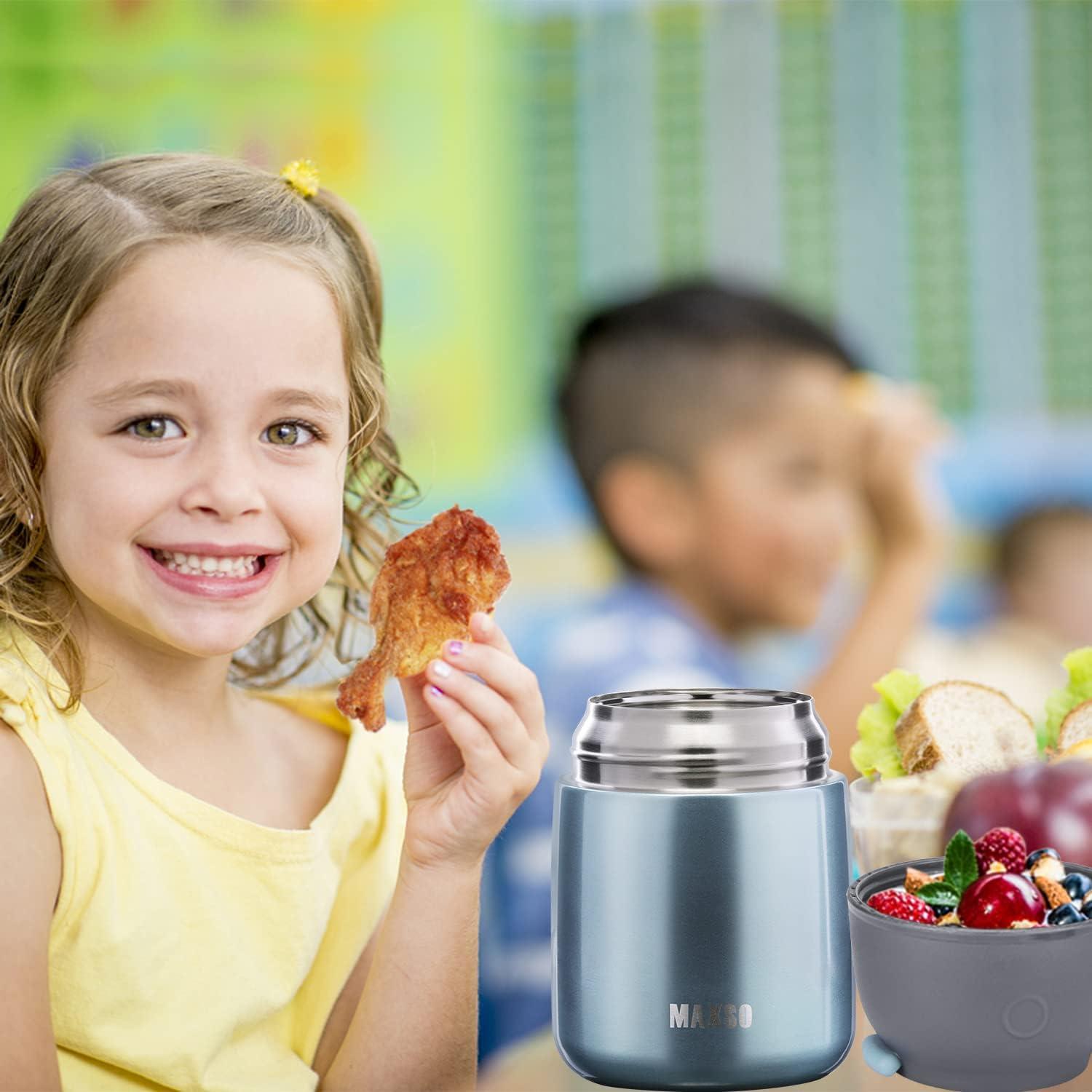 Contenedor Térmico MAXSO 500 ml Acero Inoxidable Azul