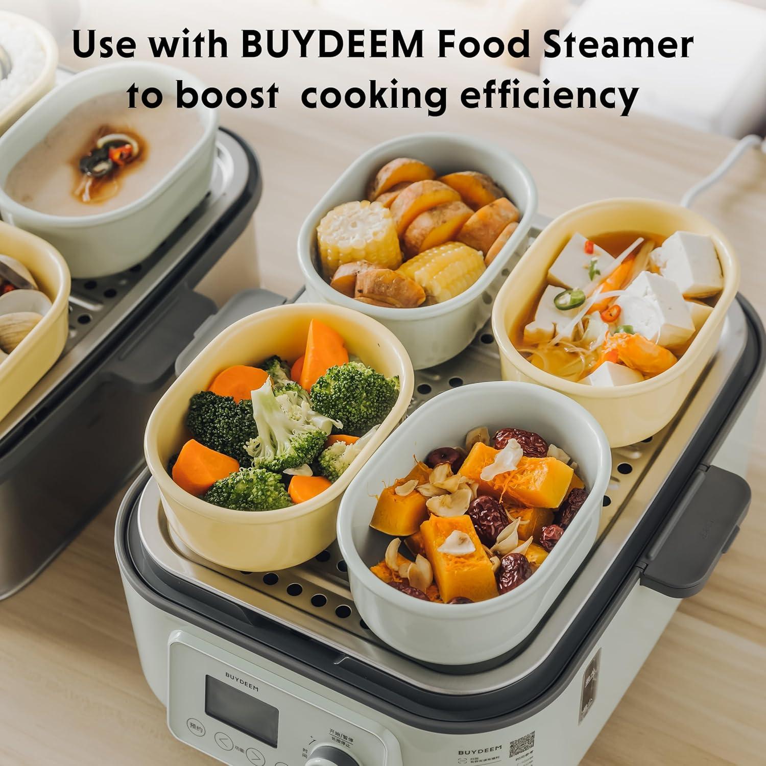 Contenedor de Alimentos Cerámica Buydeem 0.5L Verde Cálido