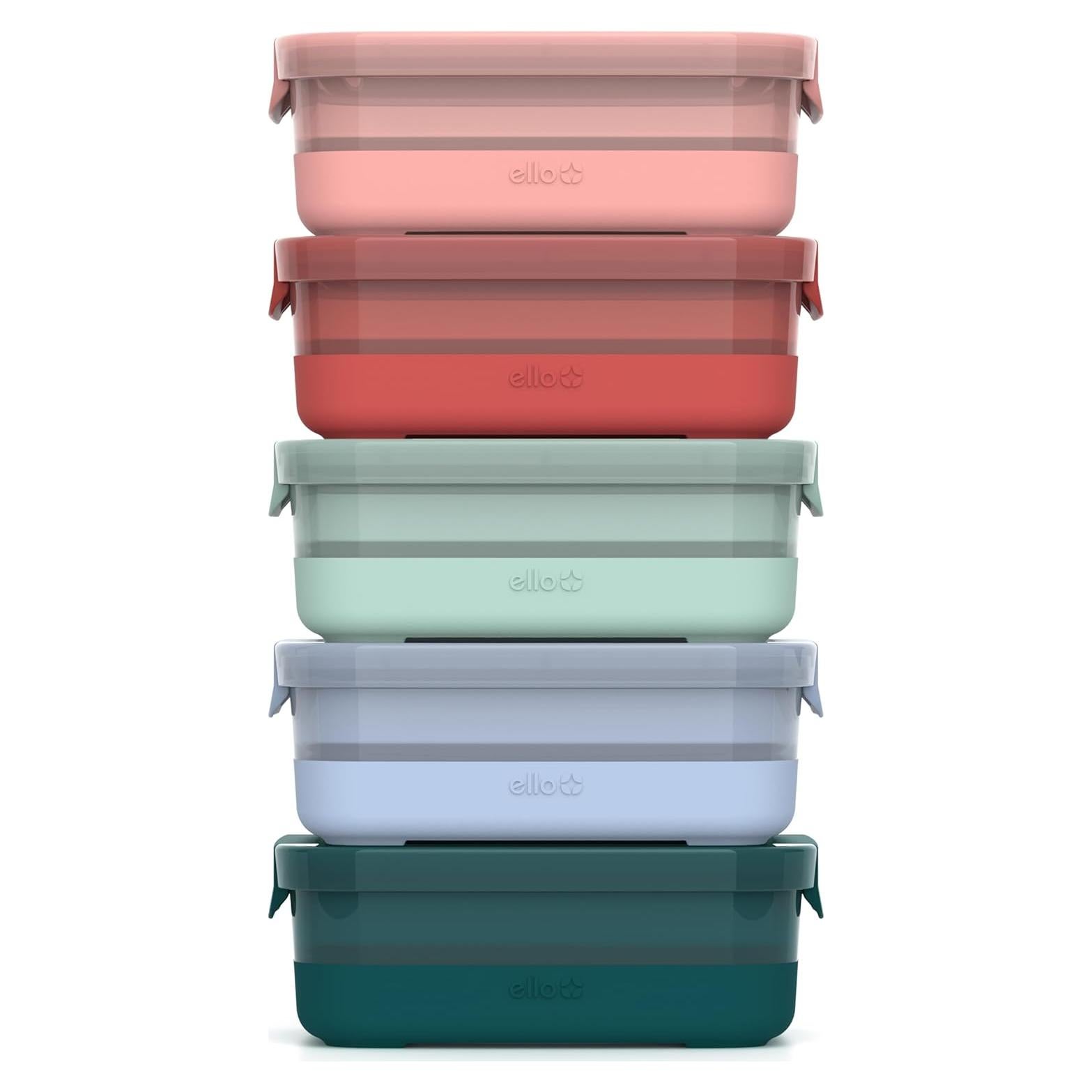 Juego de Contenedores de Alimentos Ello 5 Piezas 3.7 Tazas