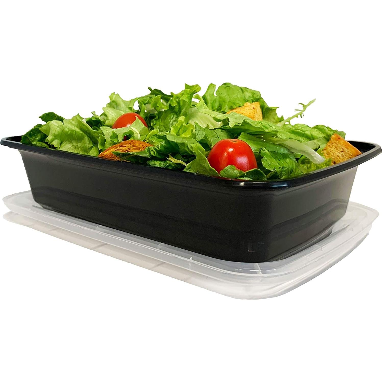 Contenedores de Comida 28 oz Reli - Paquete de 50 Tapas y Contenedores