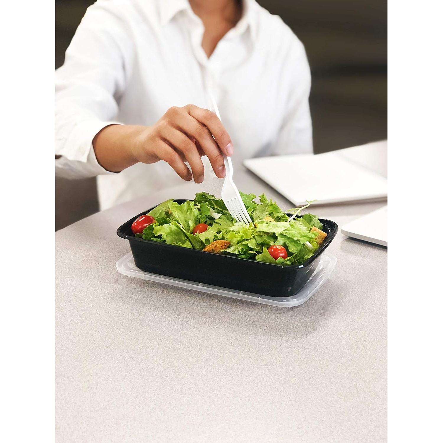 Contenedores de Comida 28 oz Reli - Paquete de 50 Tapas y Contenedores