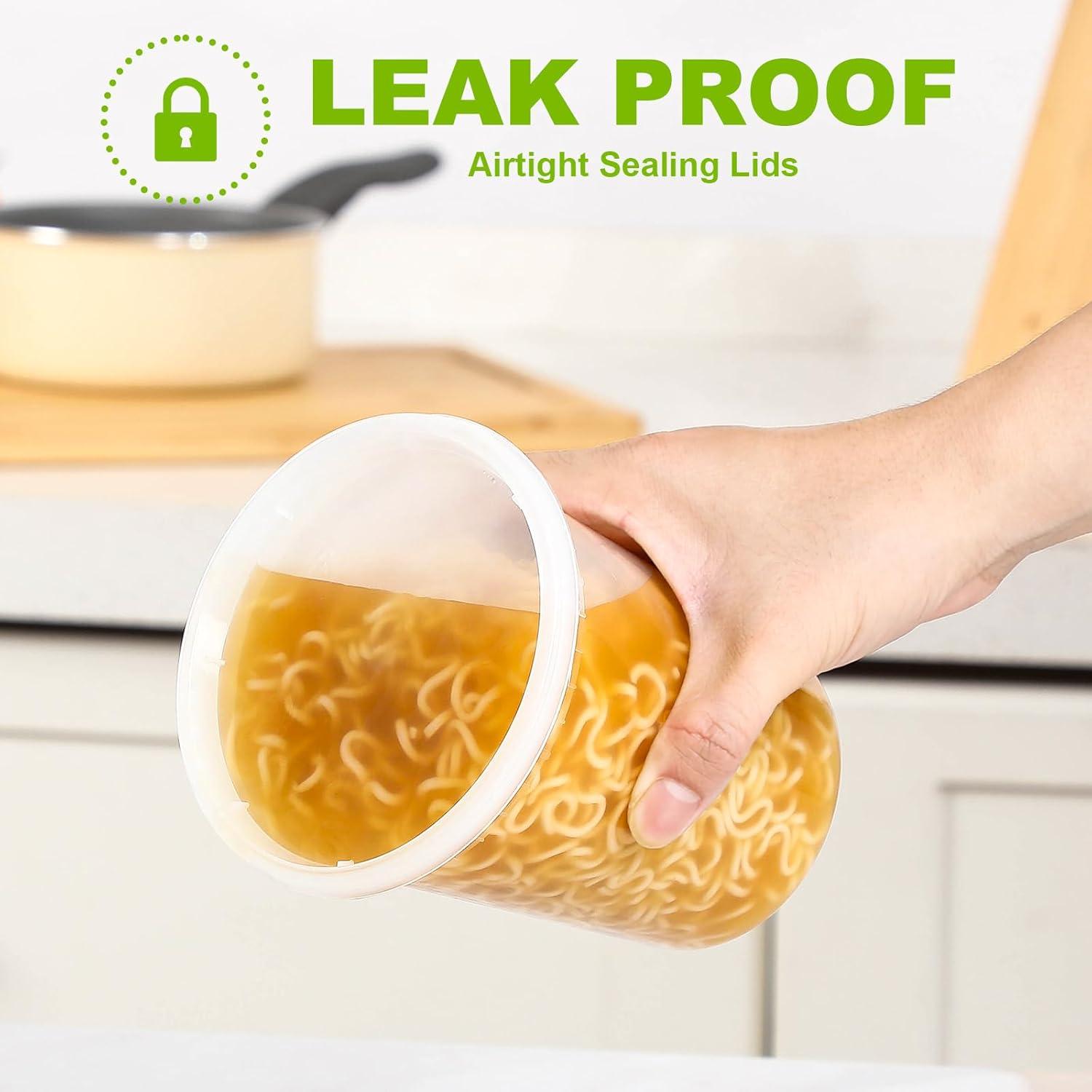 AOZITA 24 Contenedores Plásticos Herméticos 0.24-0.95 L