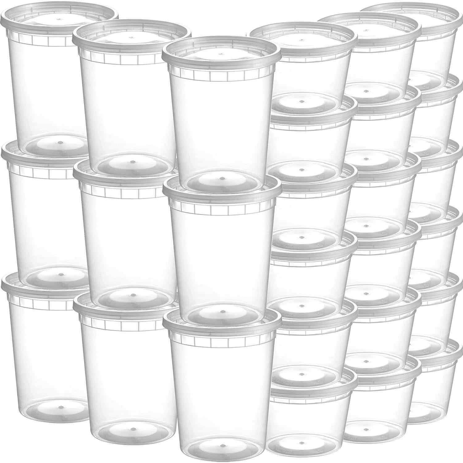 JoyServe Contenedores de Almacenamiento de Comida 48 Juegos 16-32 Oz