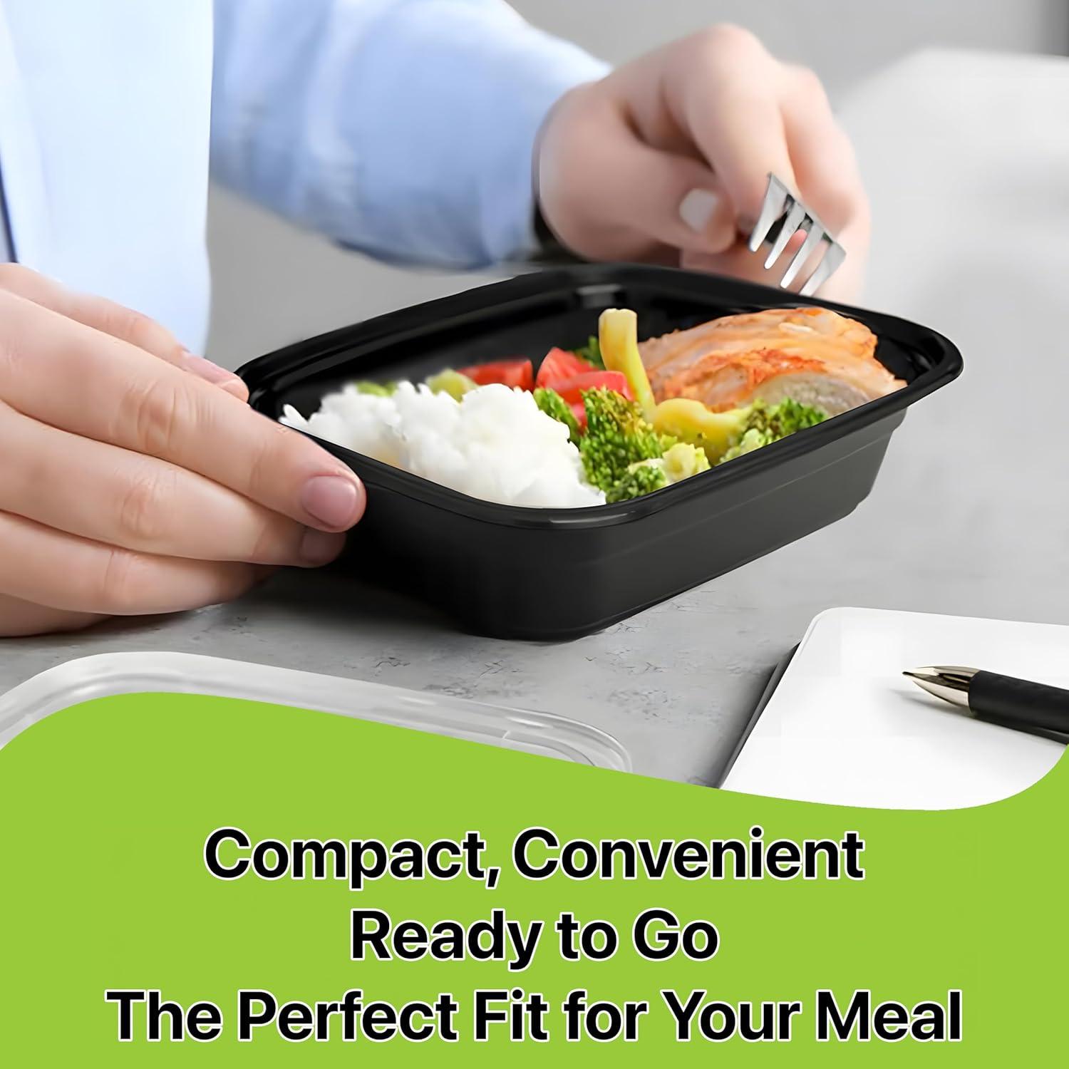 Contenedores de Comida Pokanic 10 Set 16 oz Apilables y a Prueba de Fugas