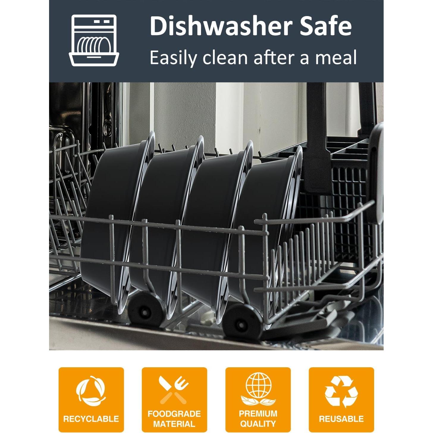 50 Sets Contenedores de Comida 24oz NEEBAKE Apto Microondas