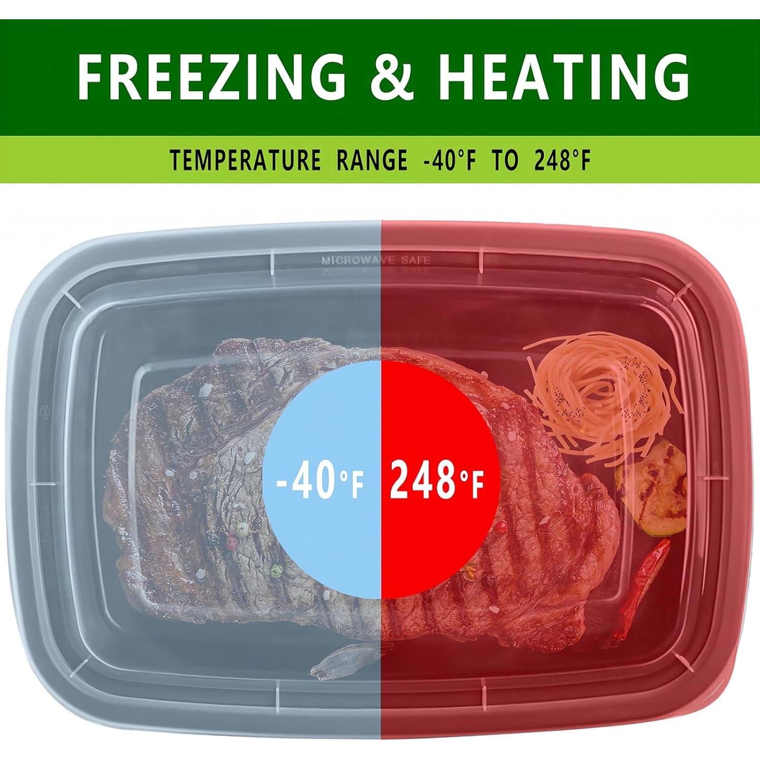 20 Contenedores de Almacenamiento Nutribox 340ml A Prueba de Derrames