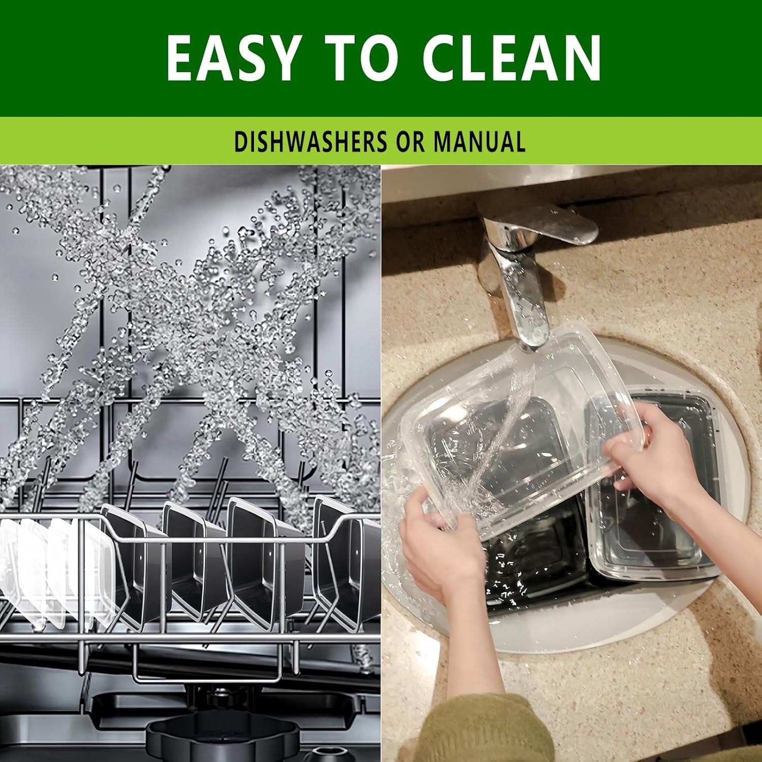 20 Contenedores de Almacenamiento Nutribox 340ml A Prueba de Derrames