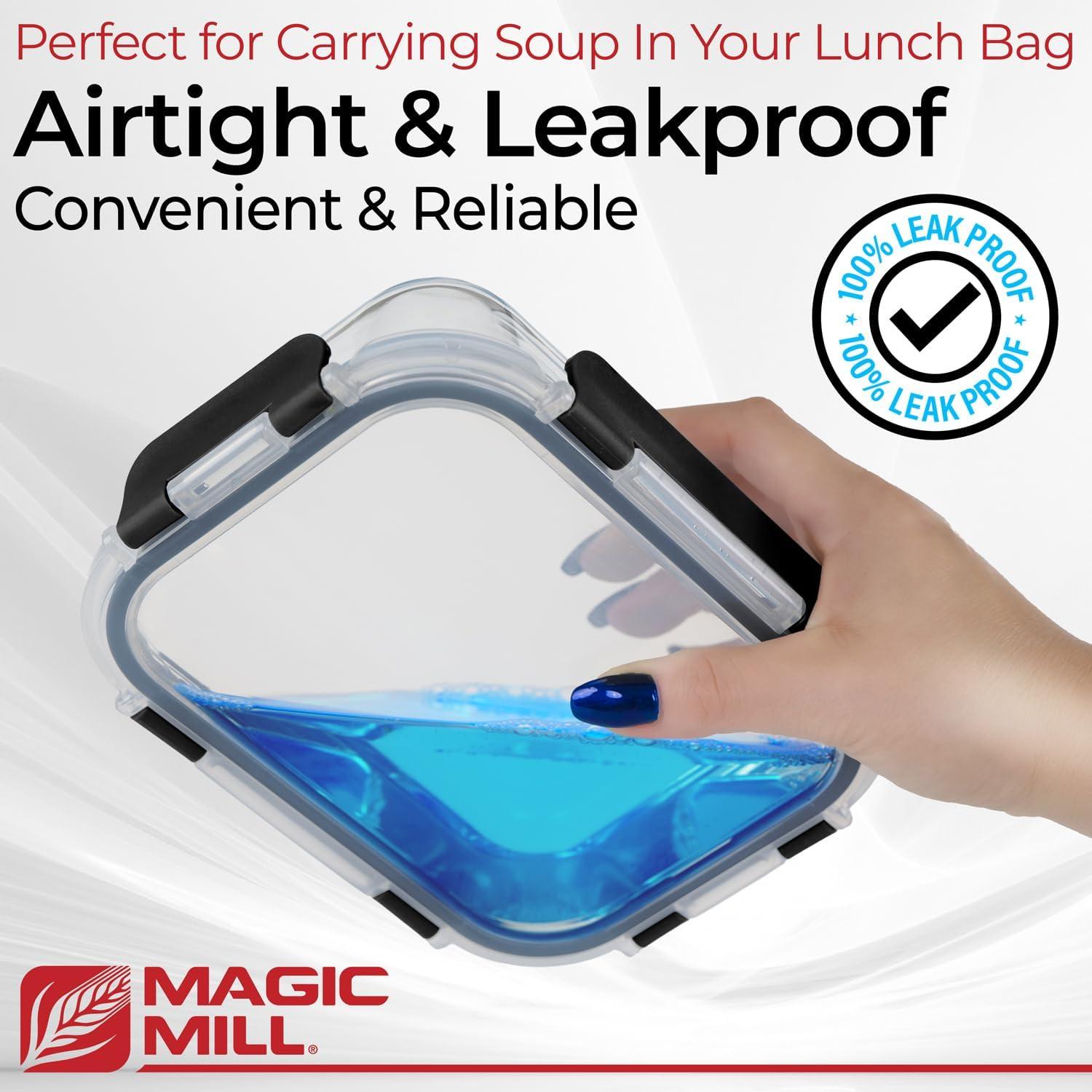 Set de 24 Contenedores de Almacenamiento de Vidrio Magic Mill