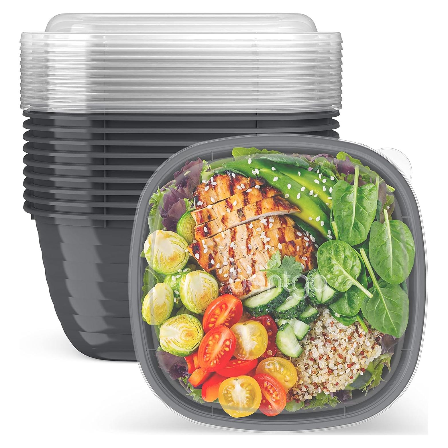 Tazones de Preparación de Comidas Bentgo Prep - 10 Piezas Grafito