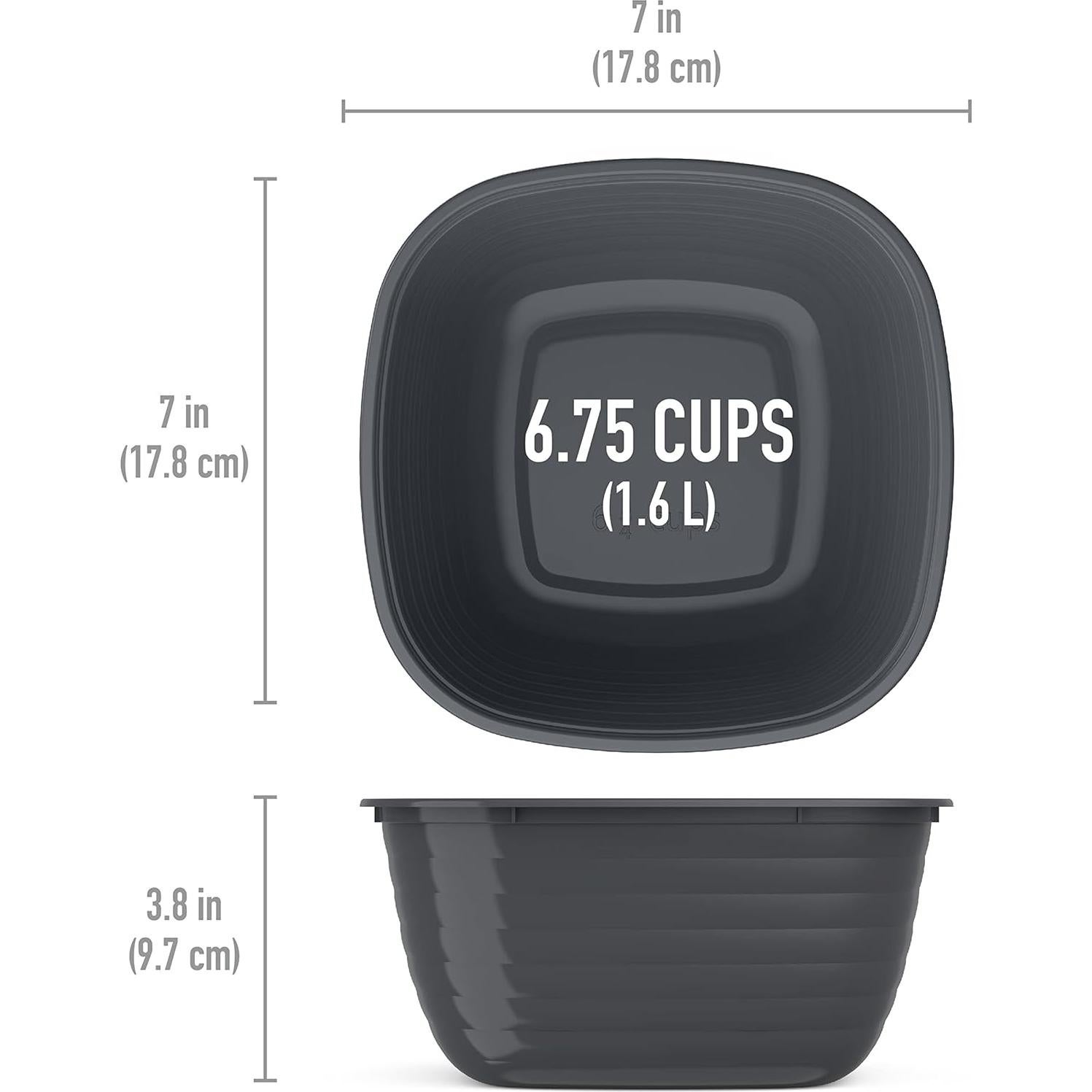 Tazones de Preparación de Comidas Bentgo Prep - 10 Piezas Grafito