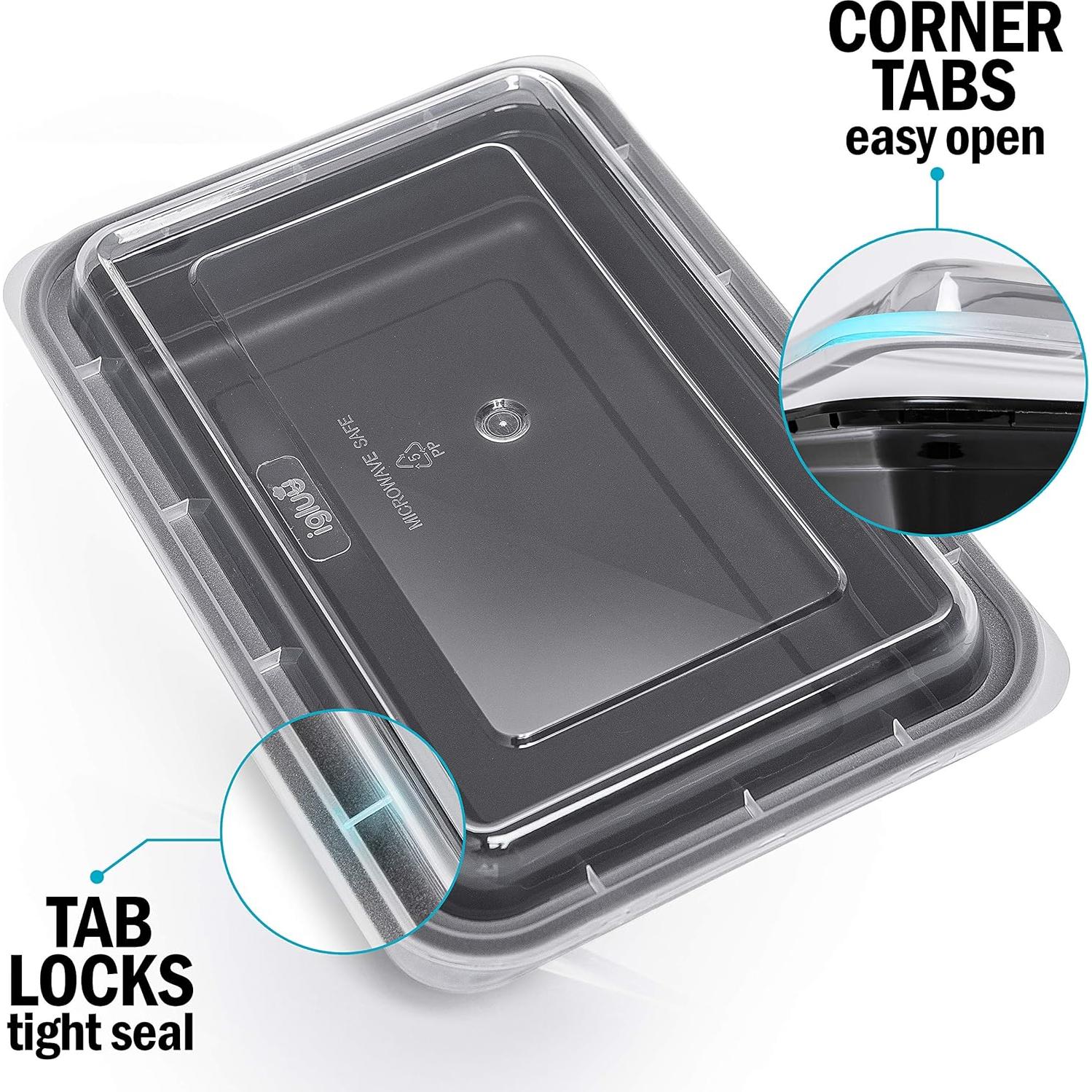 Contenedores de Preparación de Comidas Igluu 10 Piezas 828 ml