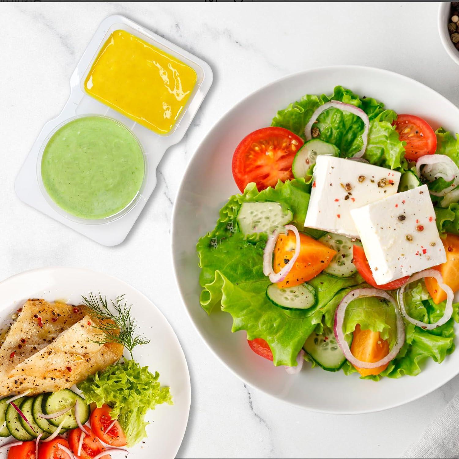 30 Contenedores Reutilizables Mstar para Snacks y Salsas