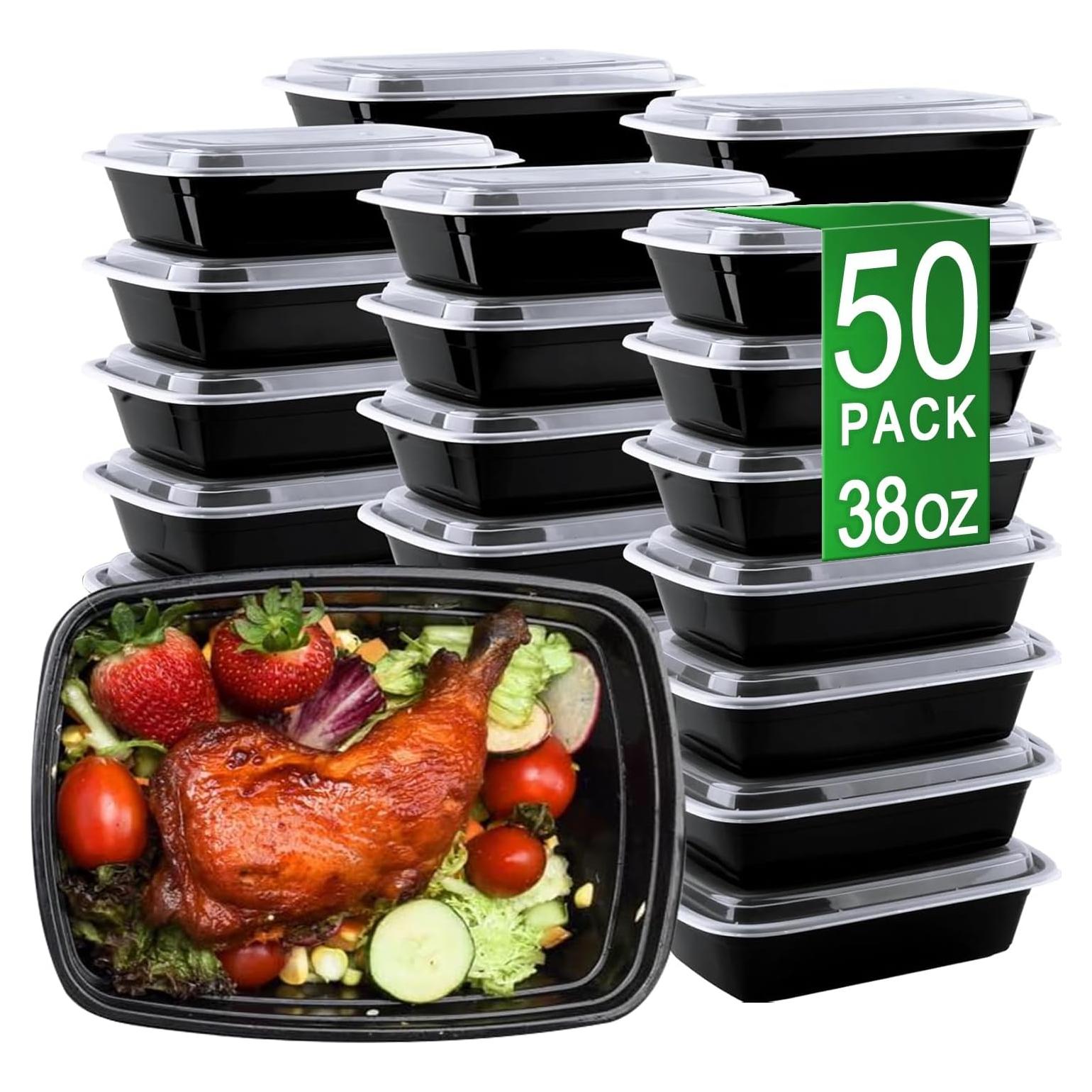 Contenedores de Comida Desechables APSIC 50 Piezas 1.09kg