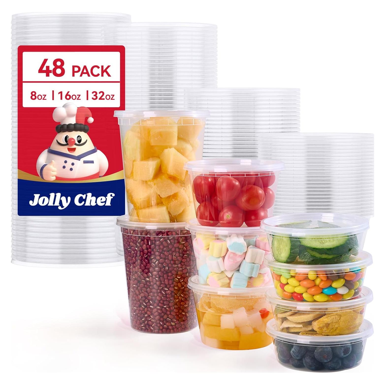 Contenedores de Almacenamiento JOLLY CHEF 48 Juegos 3 Tamaños