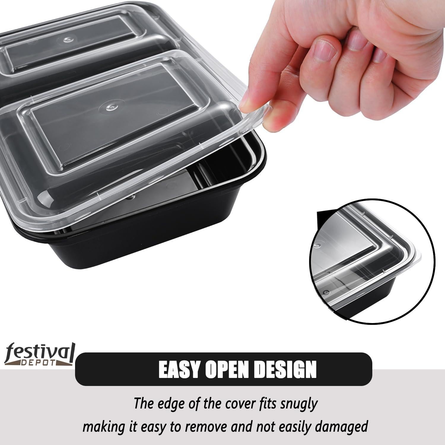 Contenedores de Alimentos 16 Piezas 32oz Festival Deportivo