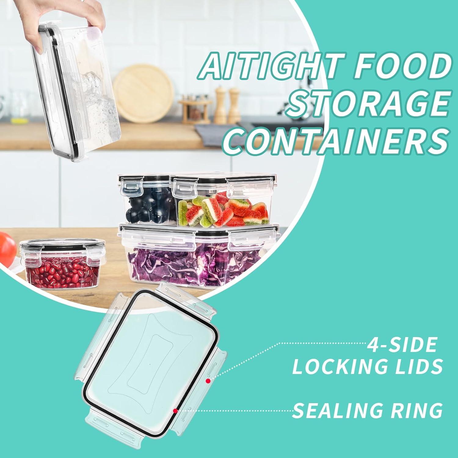 Conjunto de 72 Recipientes de Almacenamiento Skroam - Herméticos