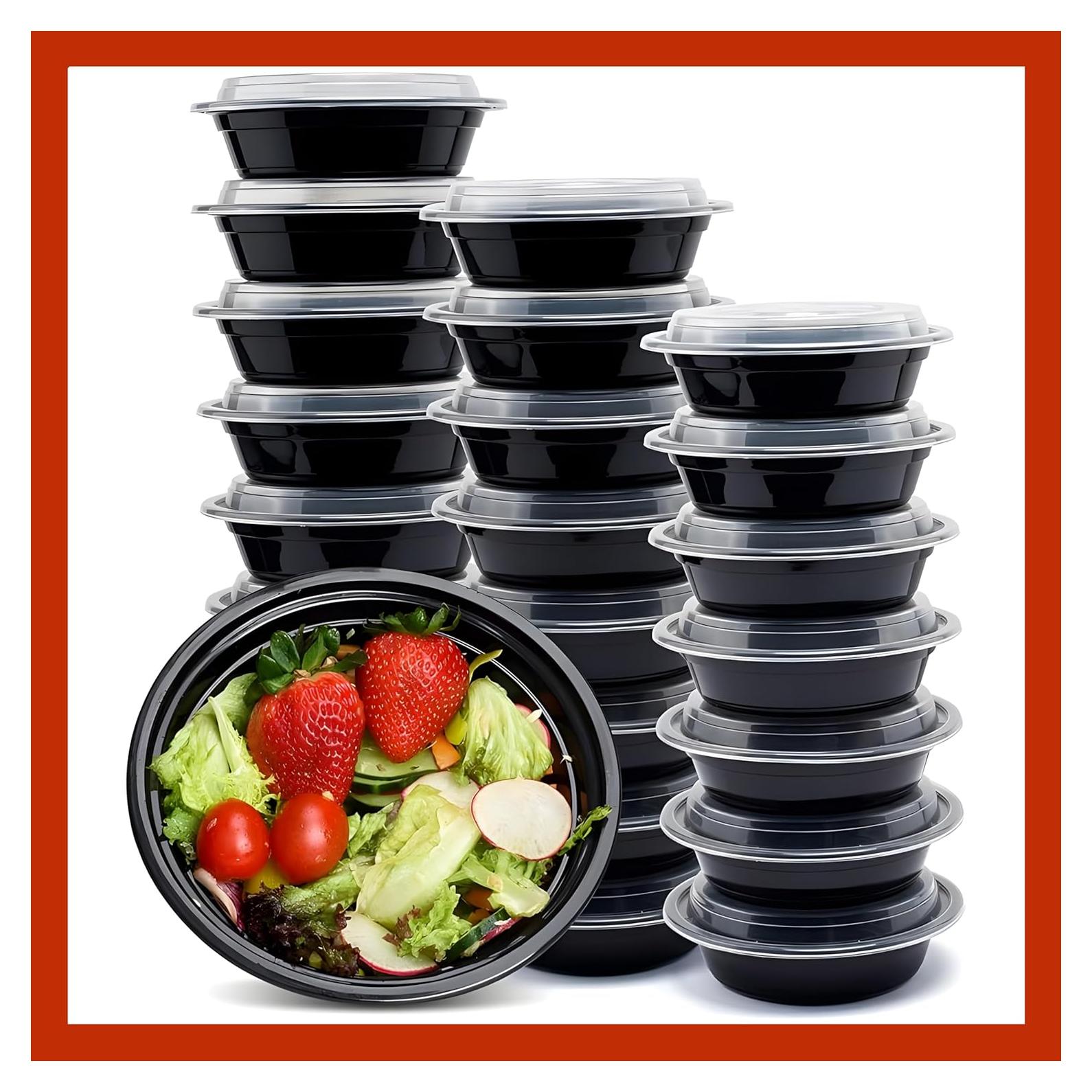 Contenedores de Comida Redondos Pokanic 10 Set 0.47 L Apilables