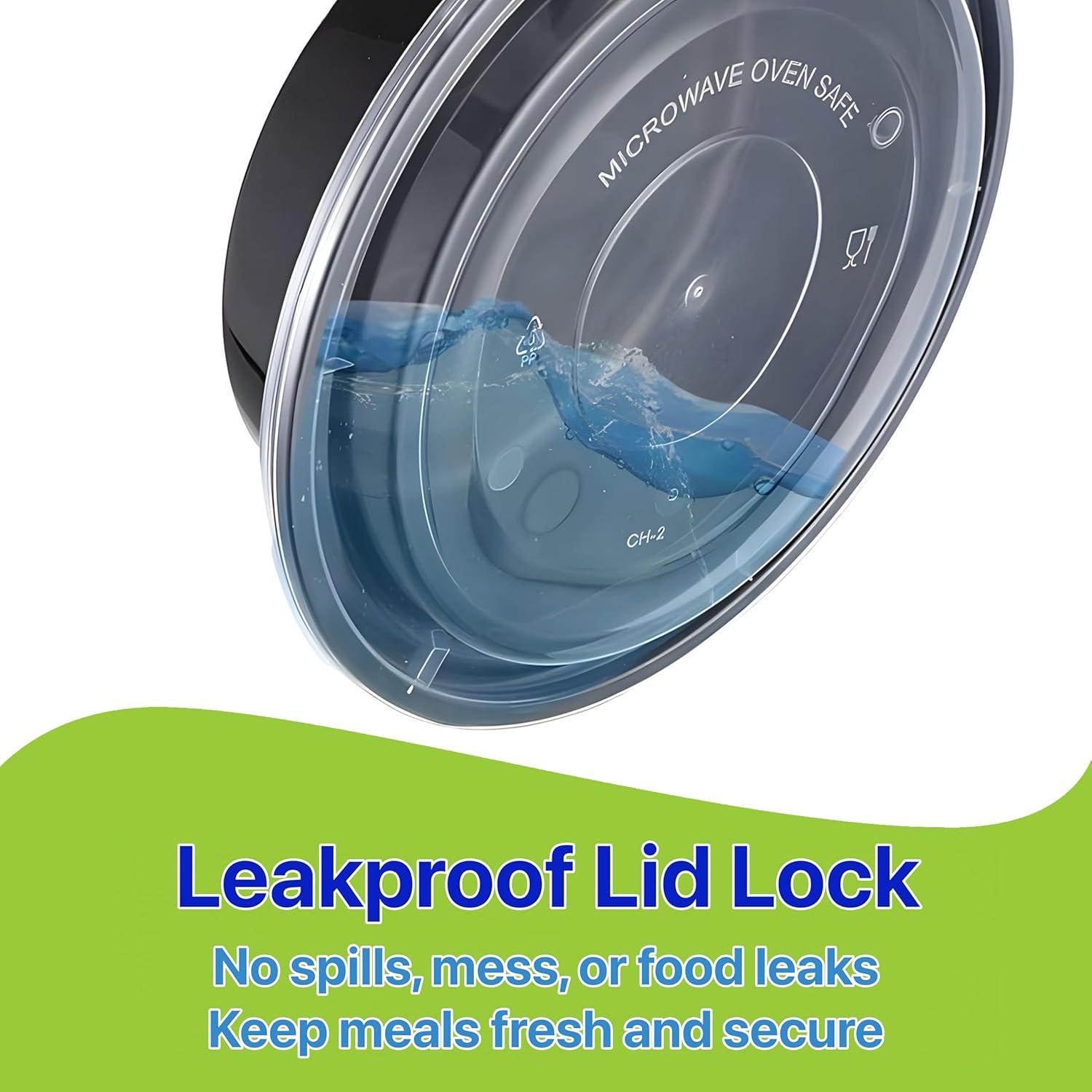 Contenedores de Comida Redondos Pokanic 10 Set 0.47 L Apilables