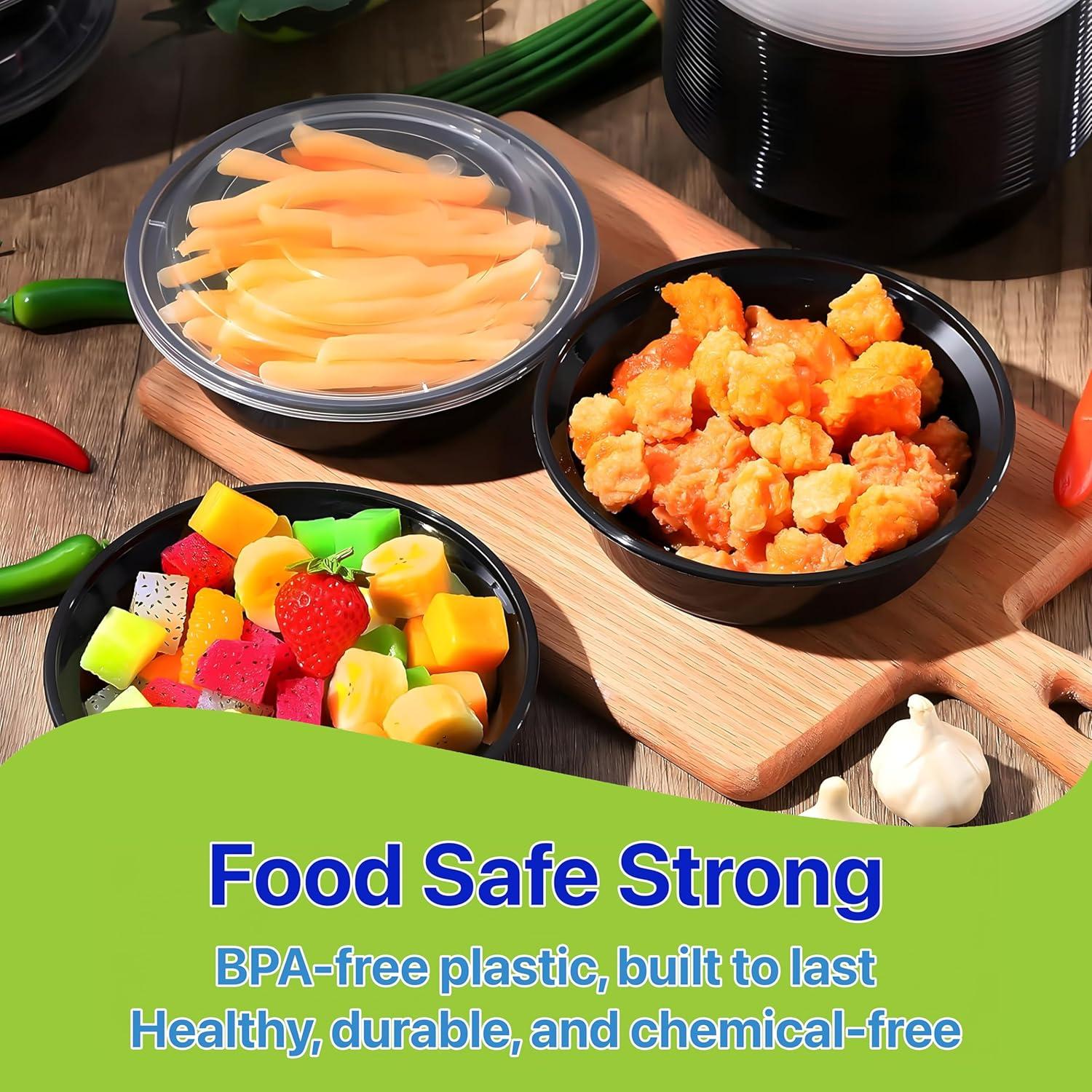 Contenedores de Comida Redondos Pokanic 10 Set 0.47 L Apilables