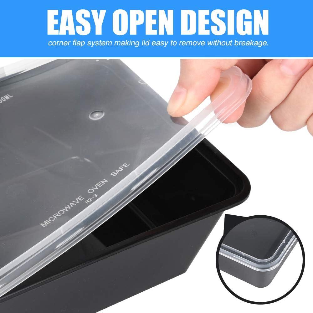 Contenedores de Comida Reutilizables Oranlife 750ml - 50 Unidades