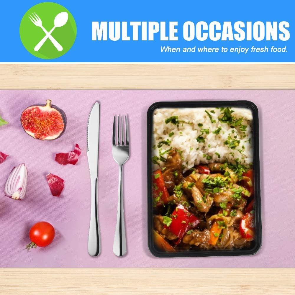 Contenedores de Comida Reutilizables Oranlife 750ml - 50 Unidades