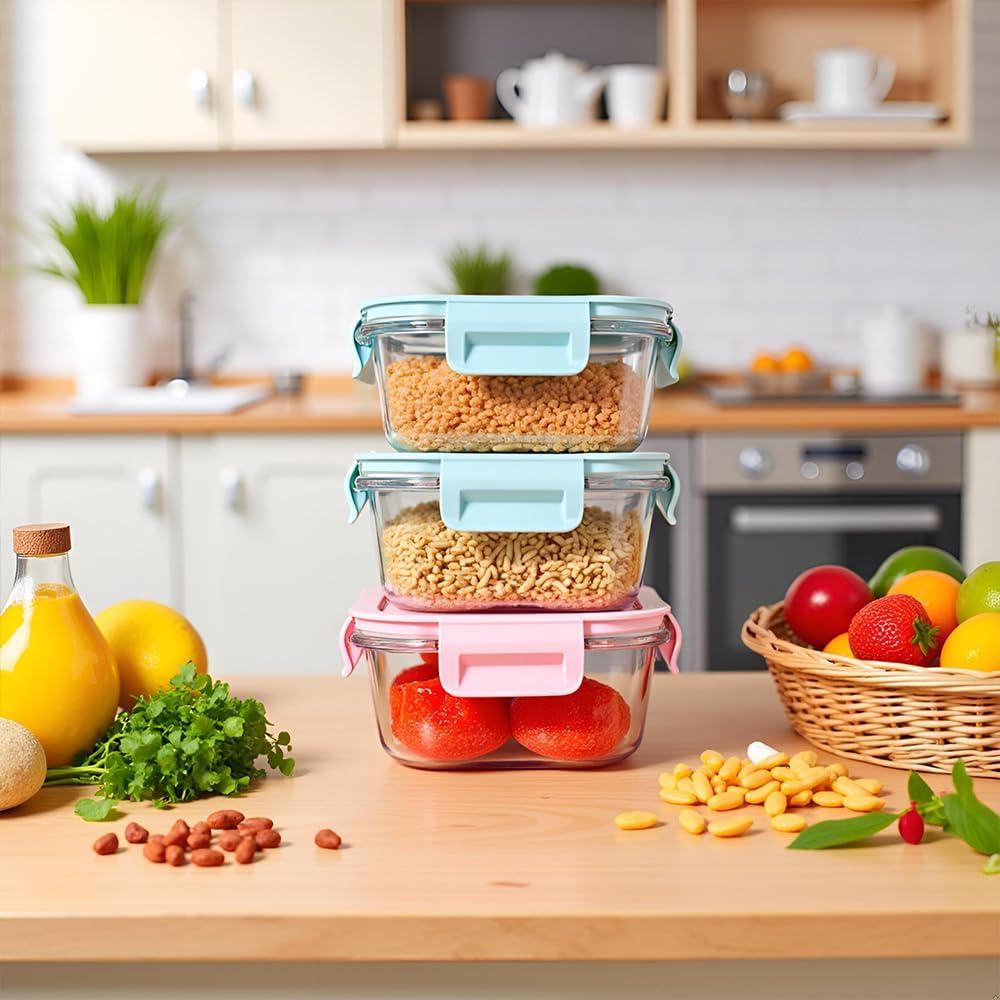 Contenedor de Alimentos de Vidrio Cuadrado 2 Tazas R.repad yay