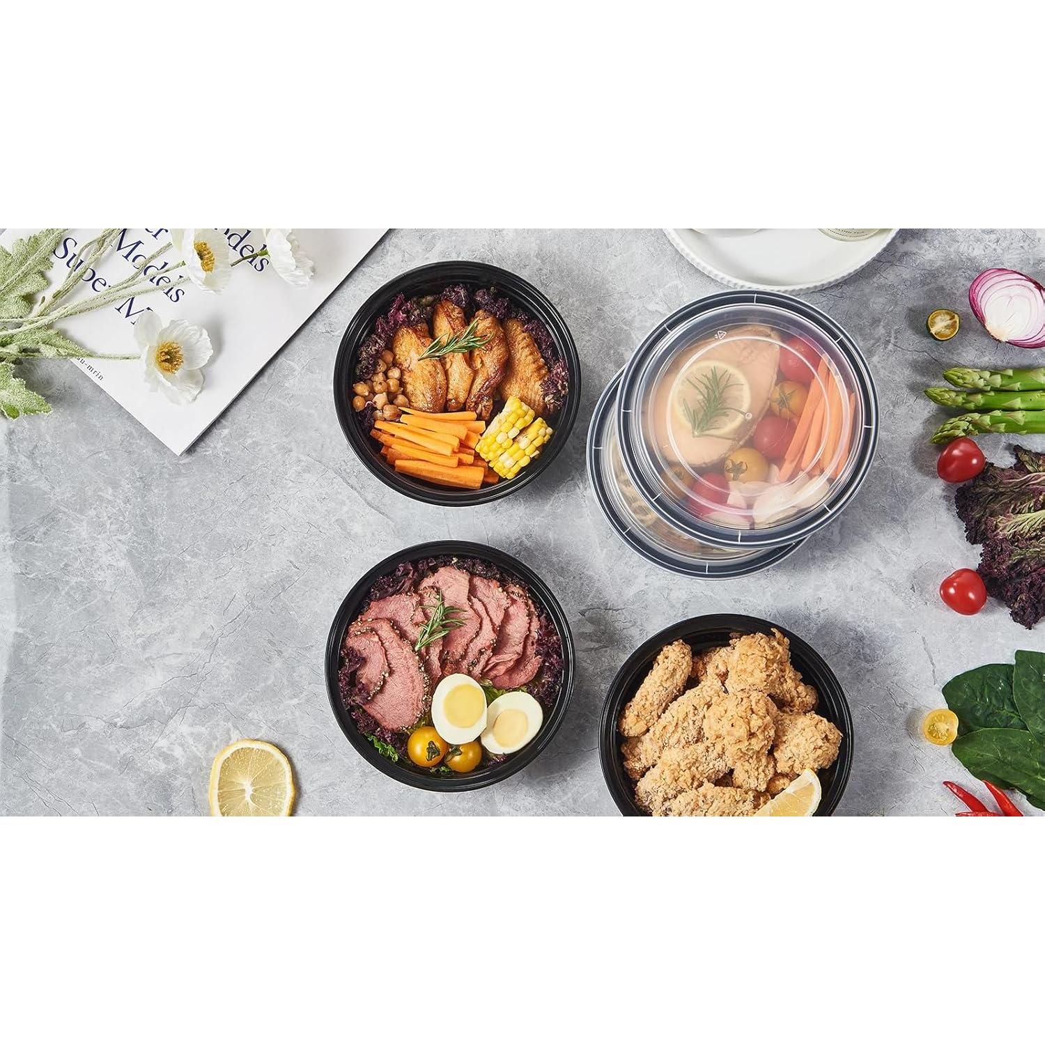 Contenedores de Almacenamiento FULING 24 oz 50 Piezas Redondos