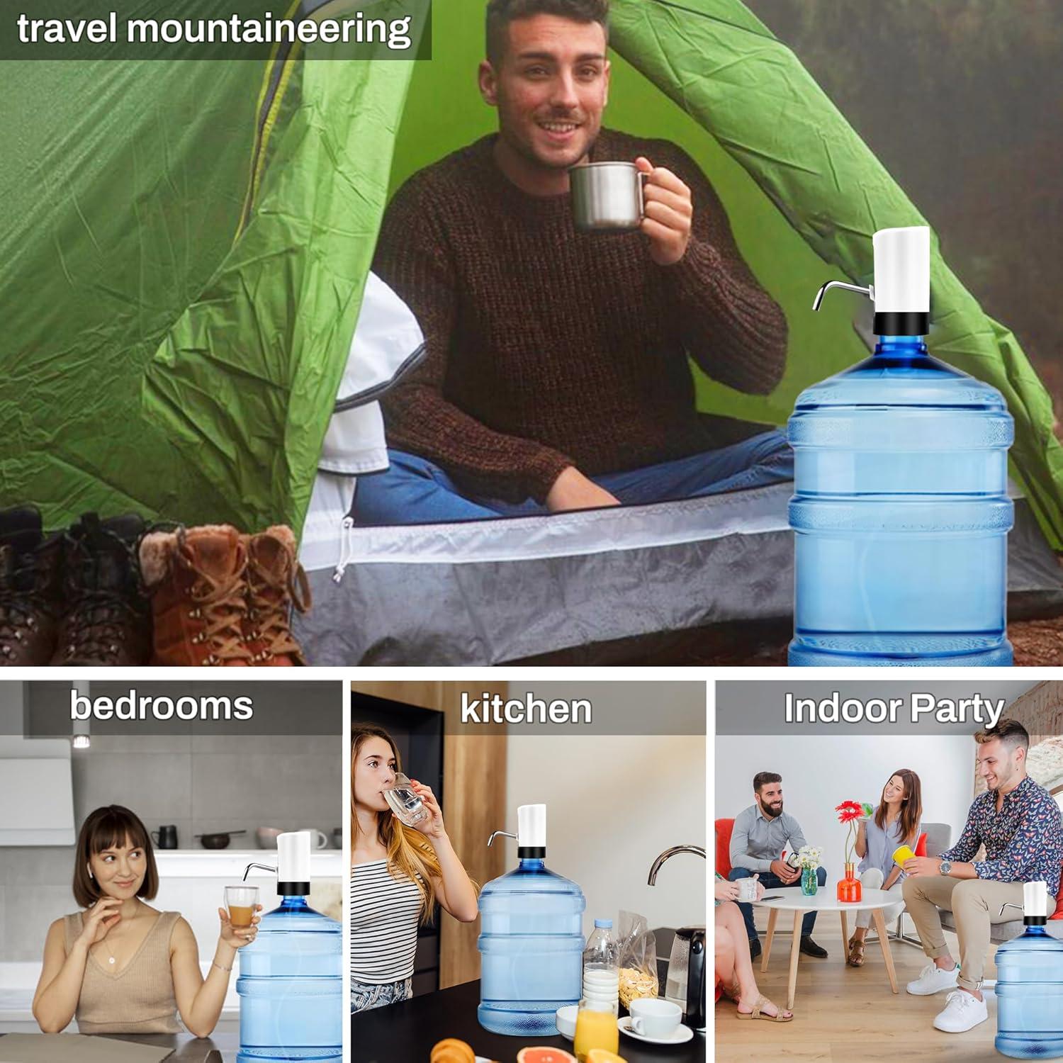 Dispensador de Agua Kakuje 5 Galones Bomba Eléctrica USB