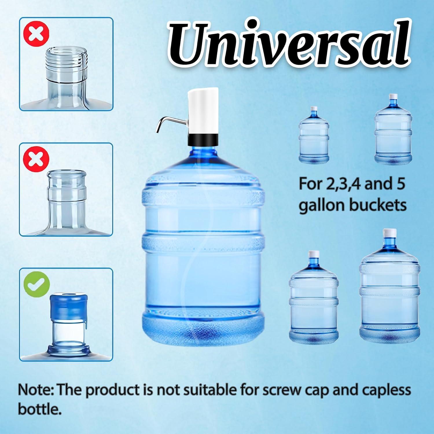 Dispensador de Agua Kakuje 5 Galones Bomba Eléctrica USB