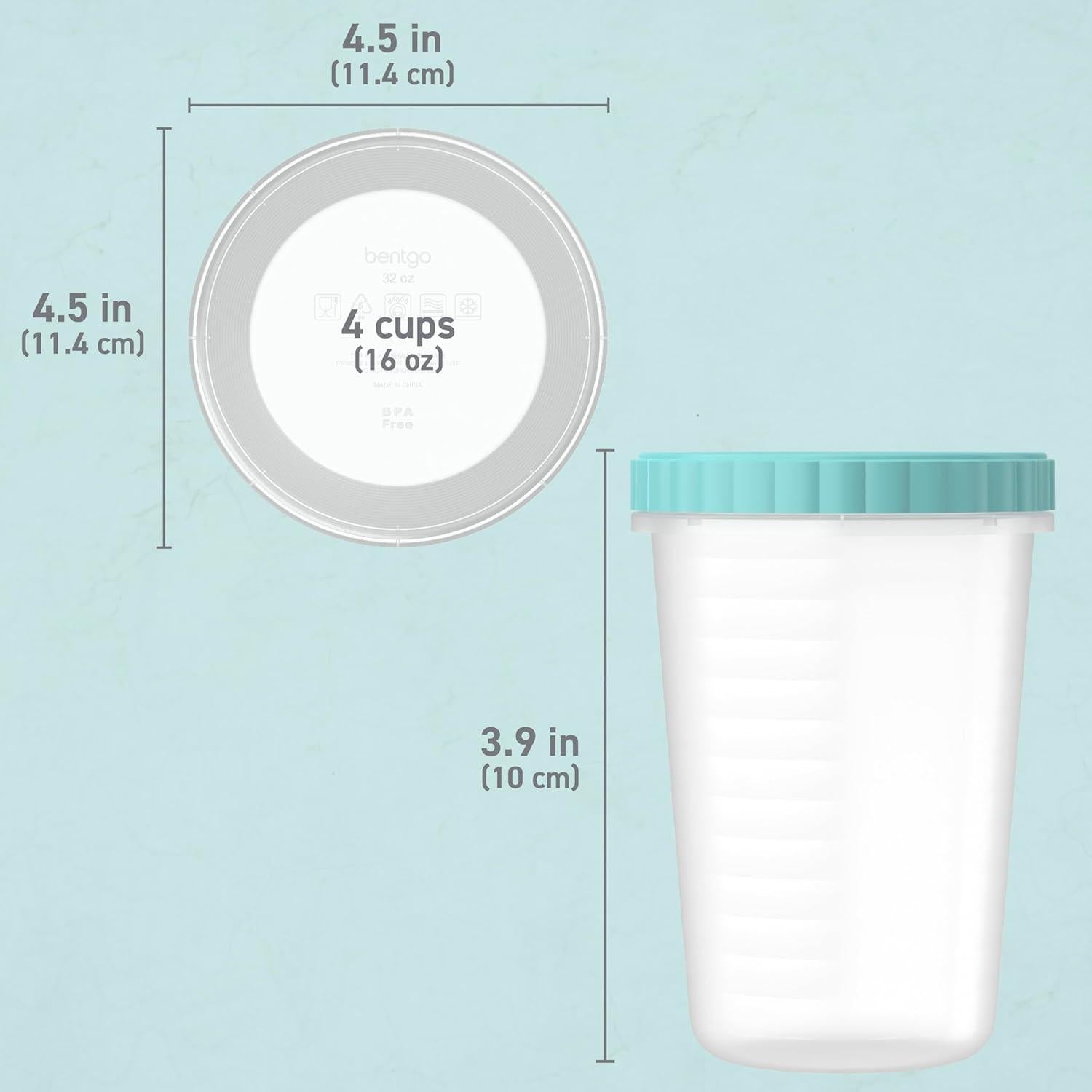 Contenedores Deli Bentgo 20 Piezas 946 ml a Prueba de Fugas