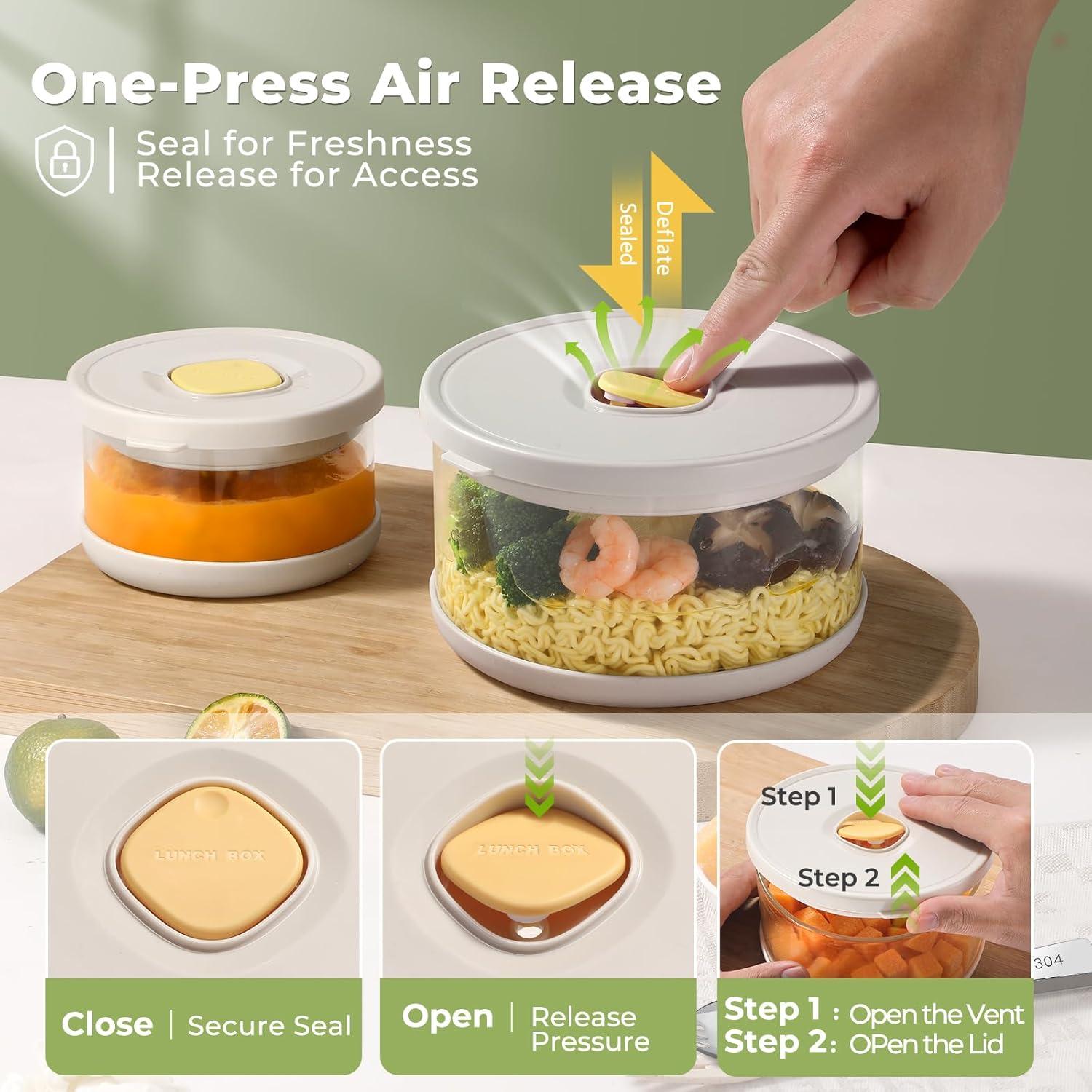 Contenedores de Almacenamiento de Comida de Vidrio SAYAPE 4 Pzas