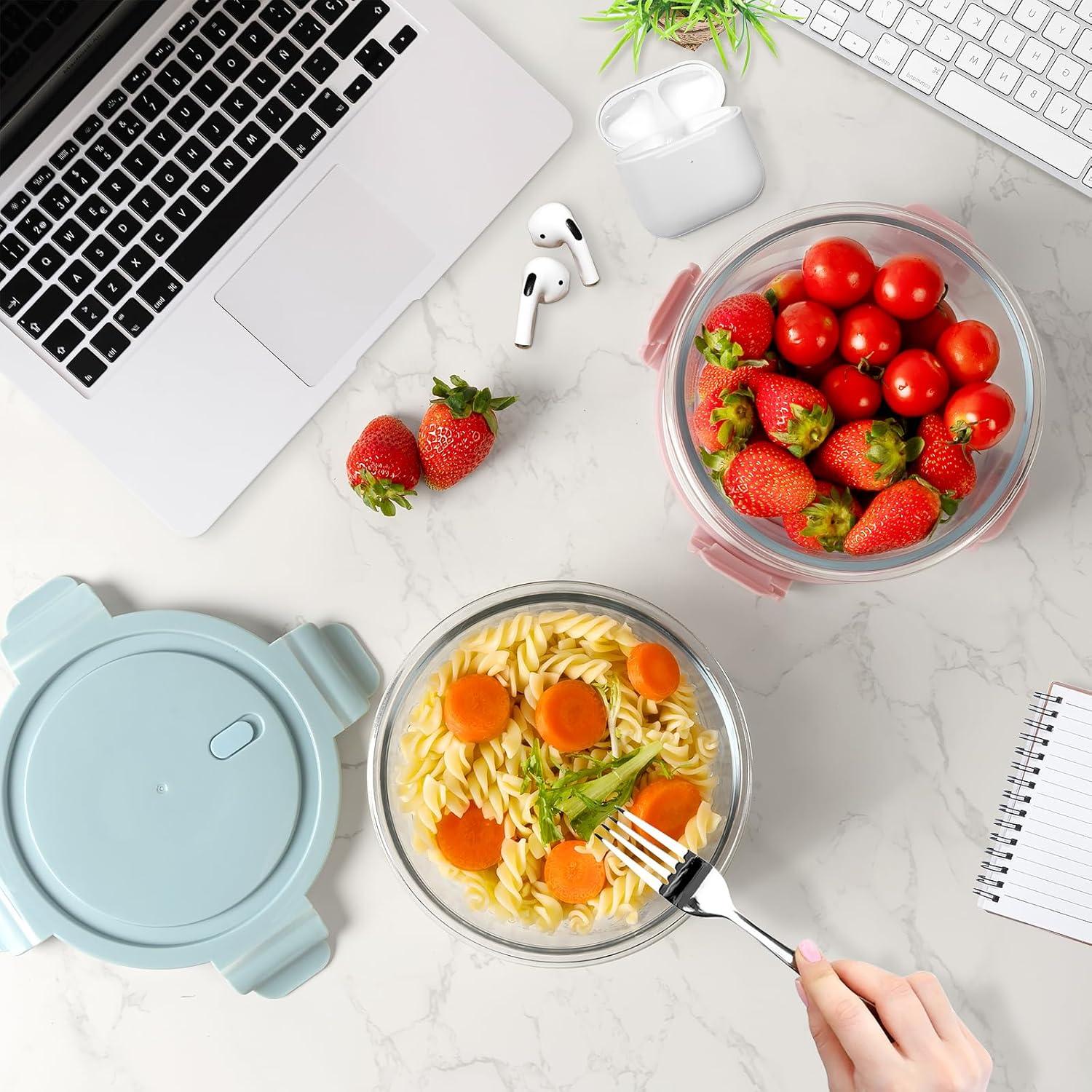 Juego de 4 Contenedores de Vidrio Freshmage 3.75 Tazas