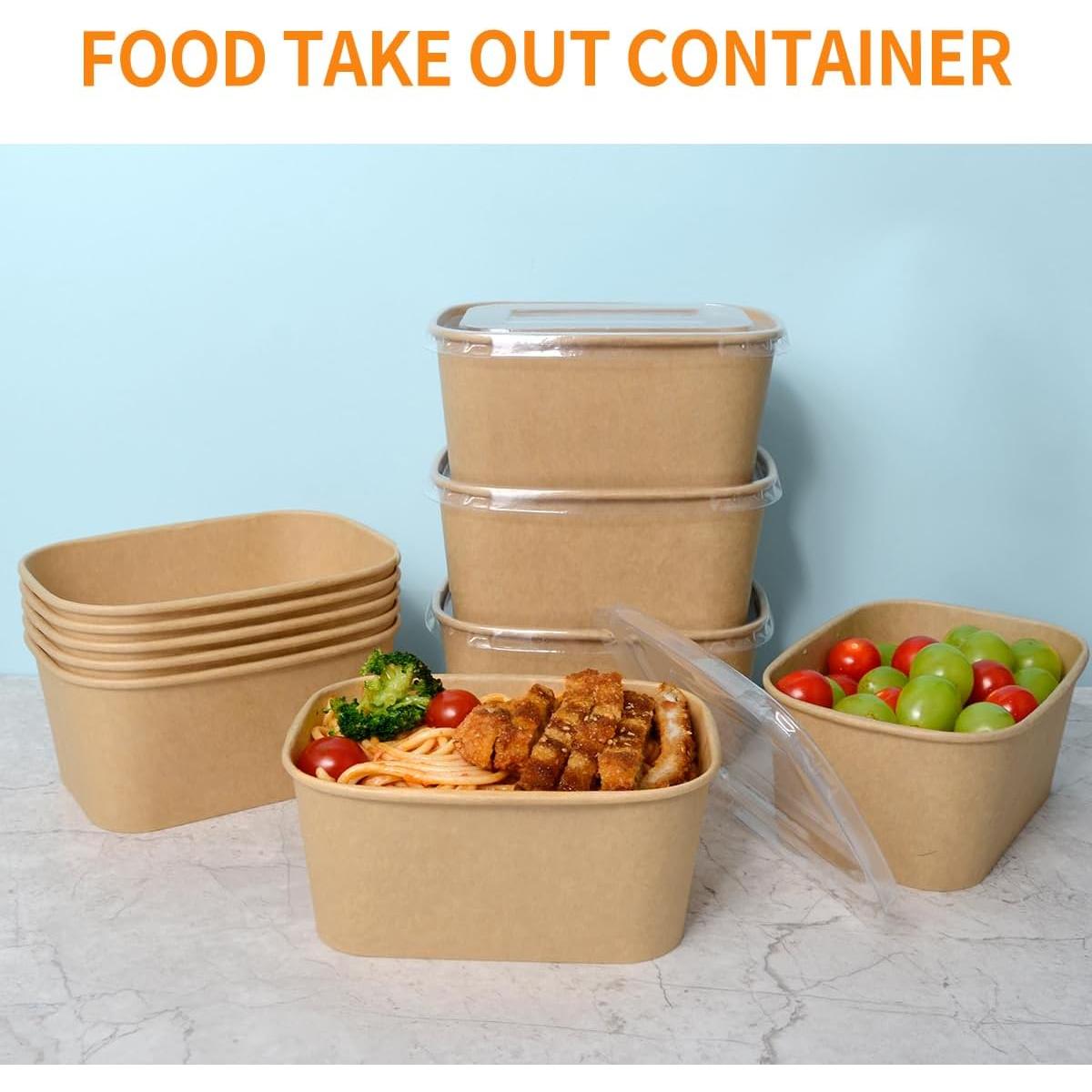 Contenedores de Comida Desechables Celel 35 oz - 50 Piezas