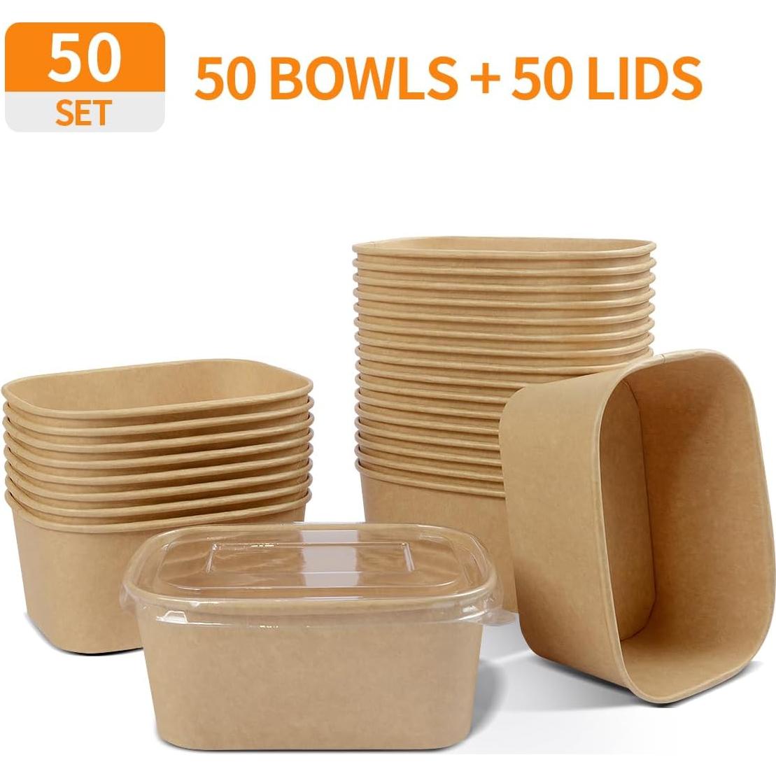 Contenedores de Comida Desechables Celel 35 oz - 50 Piezas