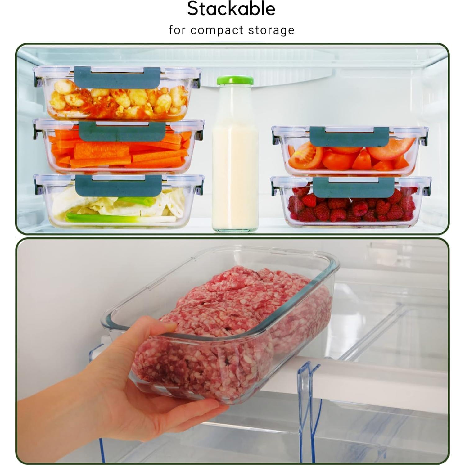 Contenedores de Vidrio Brieftons 35 Oz (1.04 L) - Paquete de 5