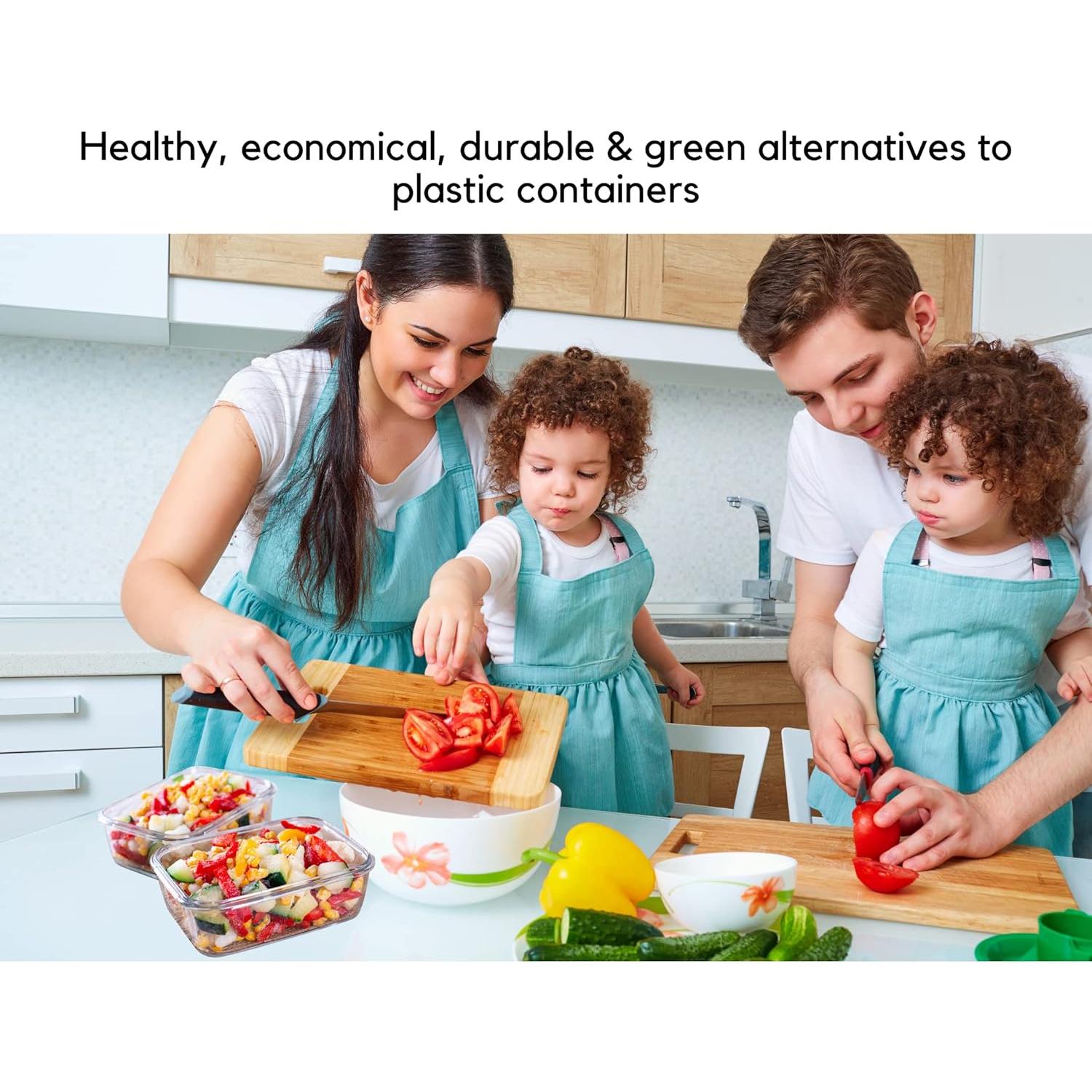 Contenedores de Vidrio Brieftons 35 Oz (1.04 L) - Paquete de 5