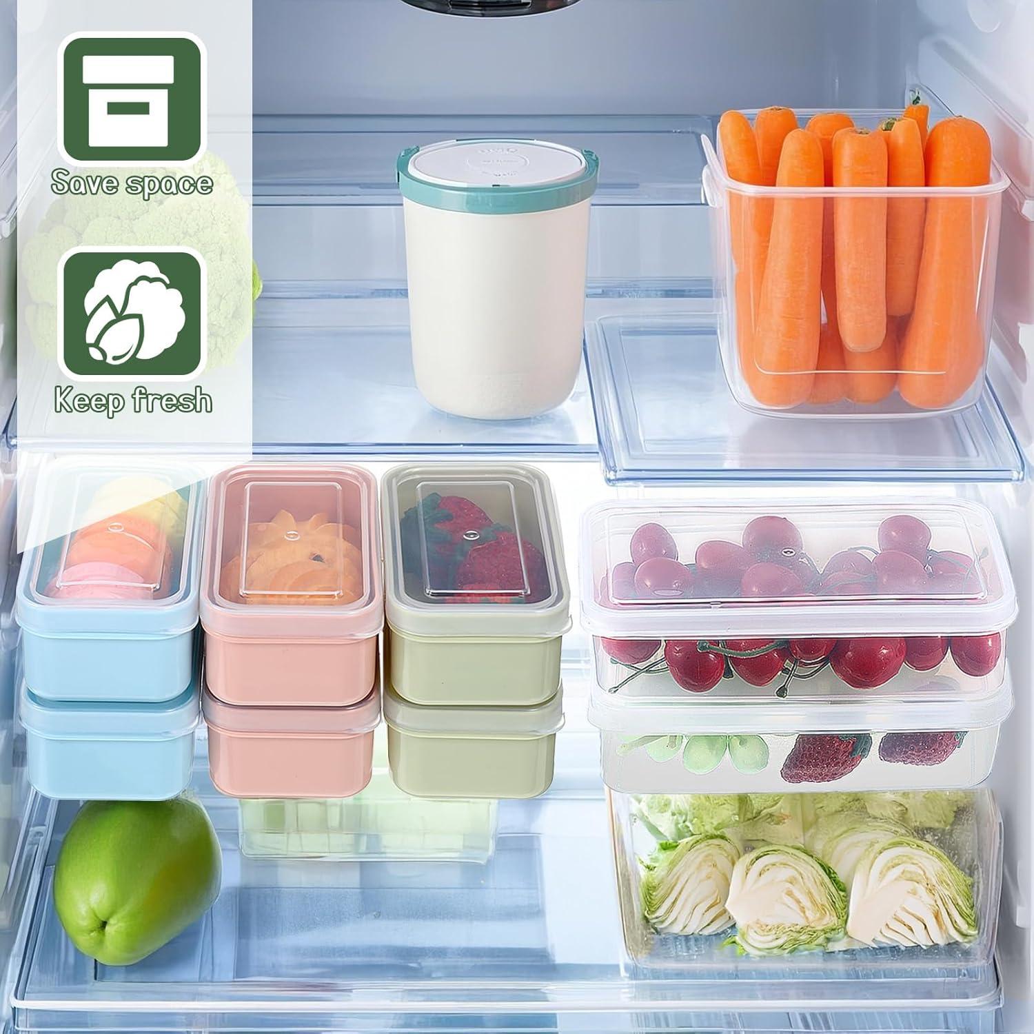 Set de 6 Contenedores KALIONE para Snacks con 3 Compartimentos