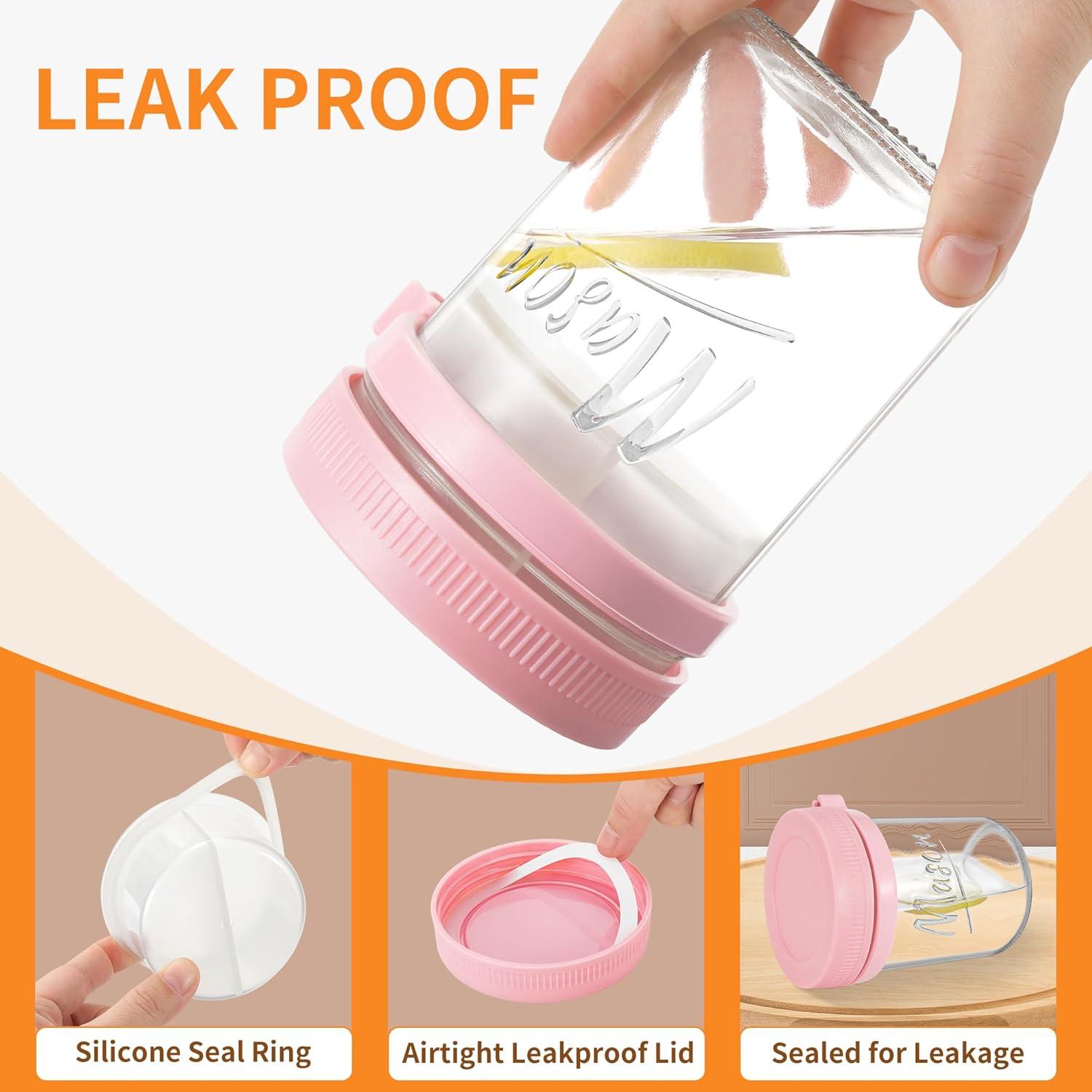 Paquete de 4 Tarros de Vidrio Herméticos 473 ml Xyptorix